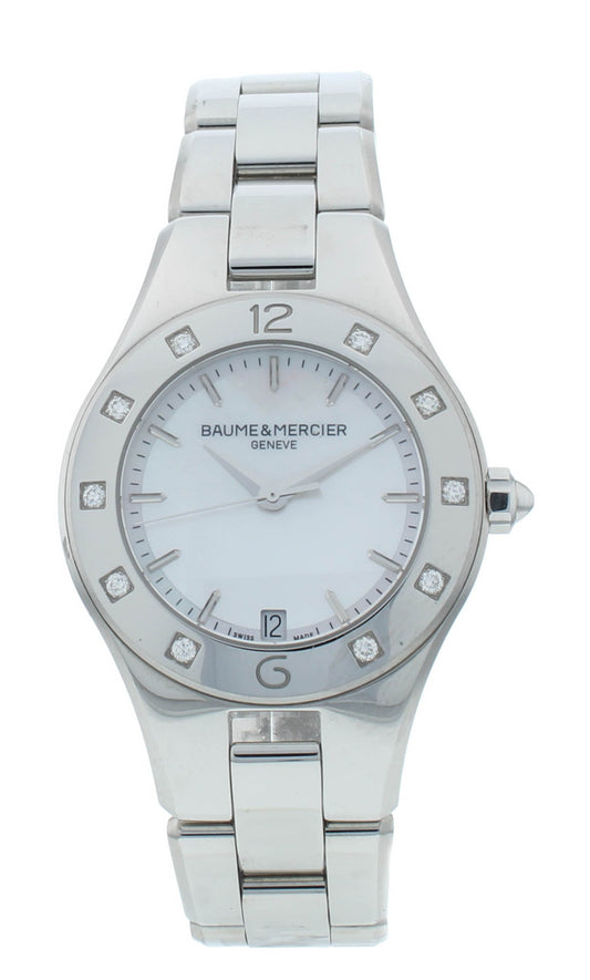 Defective Baume & Mercier Linea 32mm Quartz MOP Dial Ladies Watch M0A10071