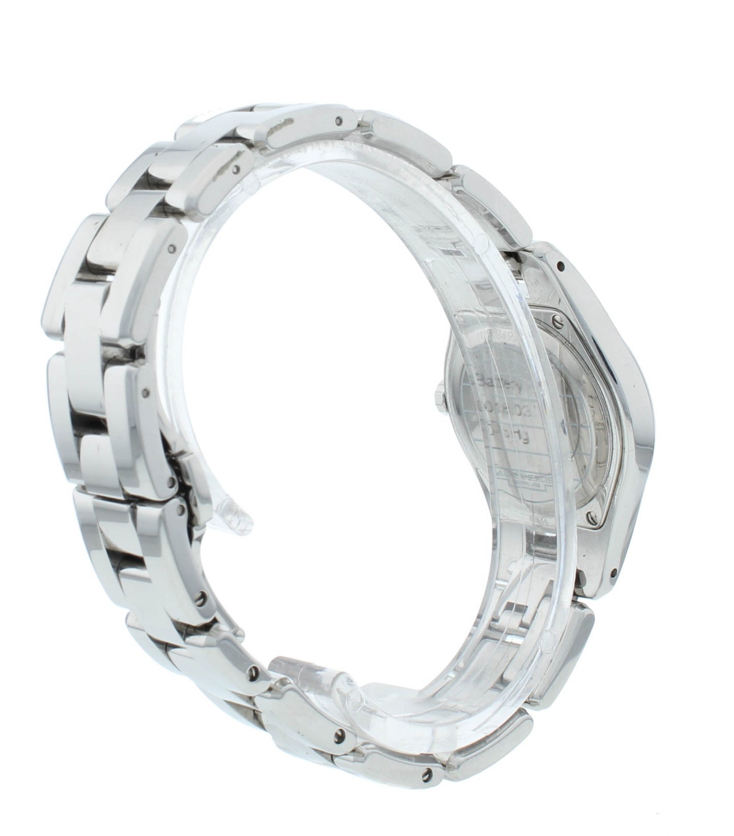 Pre-Owned Baume & Mercier Linea Steel Silver Dial 27mm Ladies Watch M0A10138