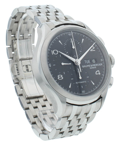 Pre-Owned Baume & Mercier Clifton Chrono Black Dial 43mm Men's Watch M0A10212