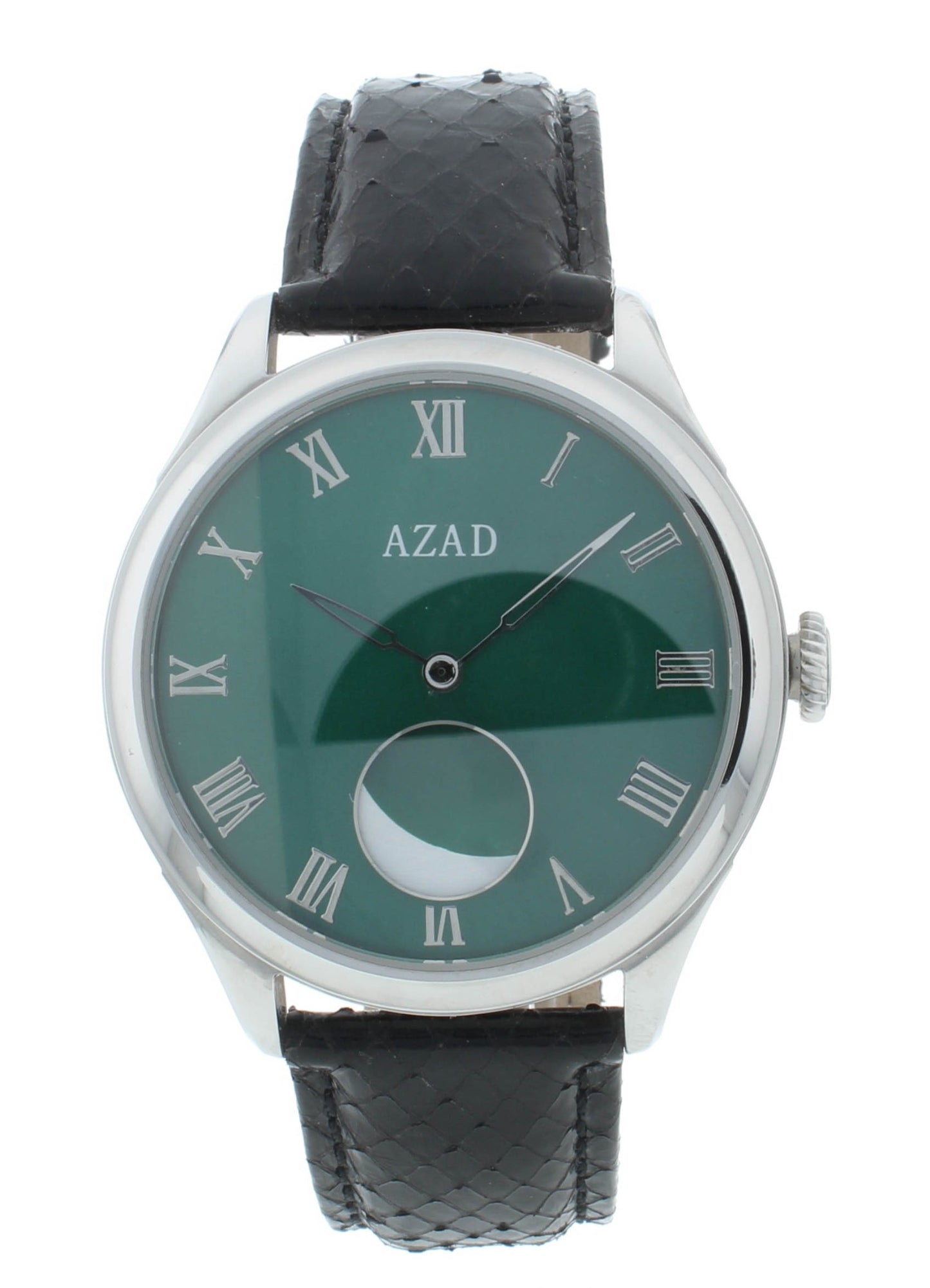 Azad Moon Phase Green Dial 41mm Automatic Stainless Steel Men's Watch BE1971e