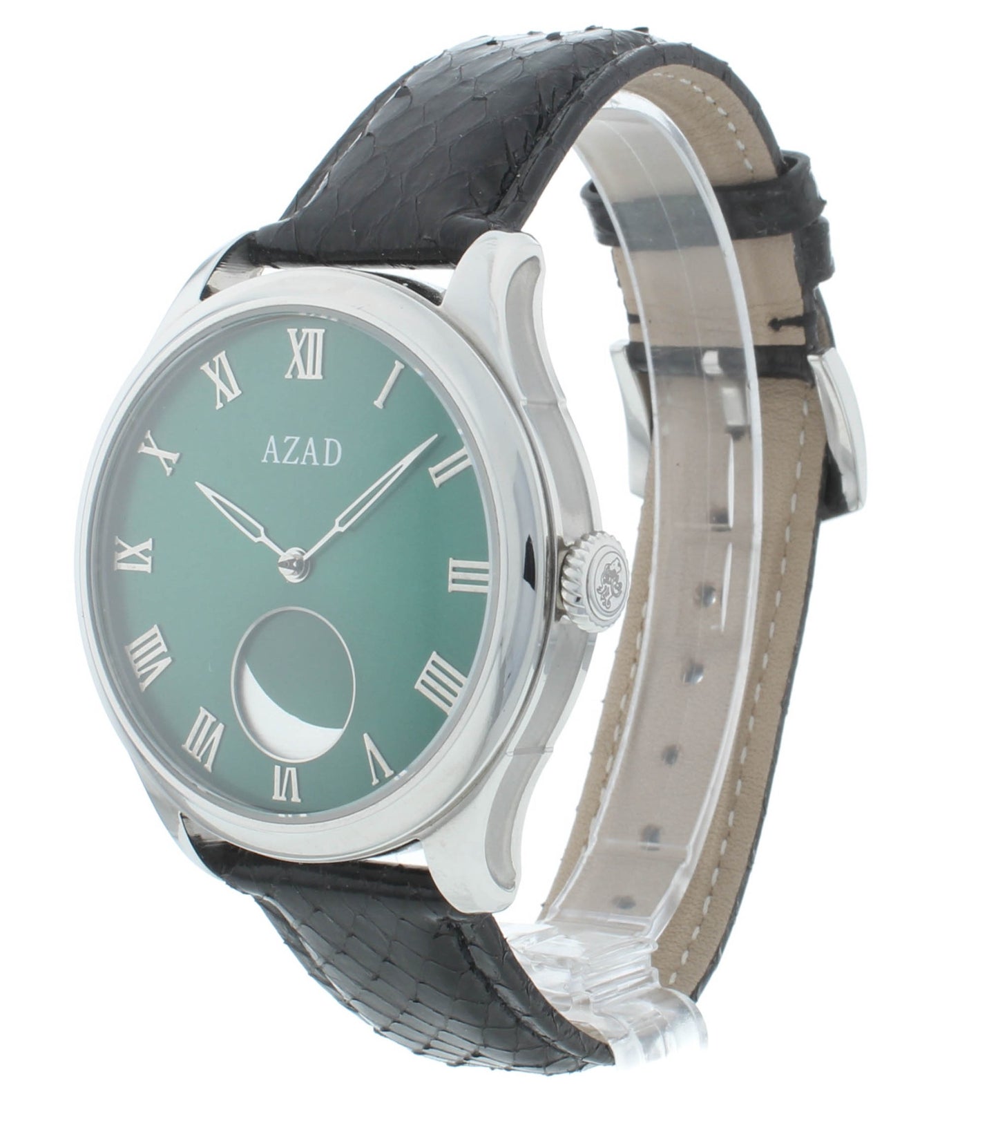 Azad Moon Phase Green Dial 41mm Automatic Stainless Steel Men's Watch BE1971e