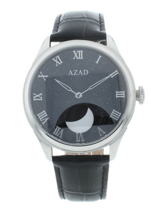 Azad Moon Phase Black White Diamond Dial 41mm Automatic Men's Watch BE1971