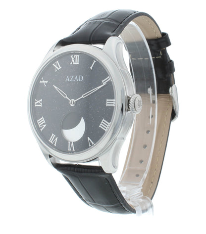 Azad Moon Phase Black White Diamond Dial 41mm Automatic Men's Watch BE1971