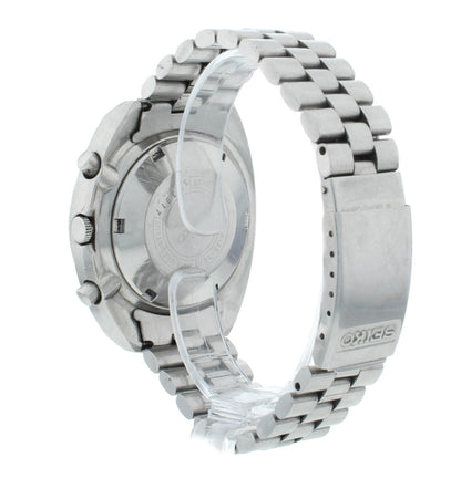 Seiko 6139 Chrono 41mm Automatic Poge Silver Dial Vintage Men's Watch 6139-7070