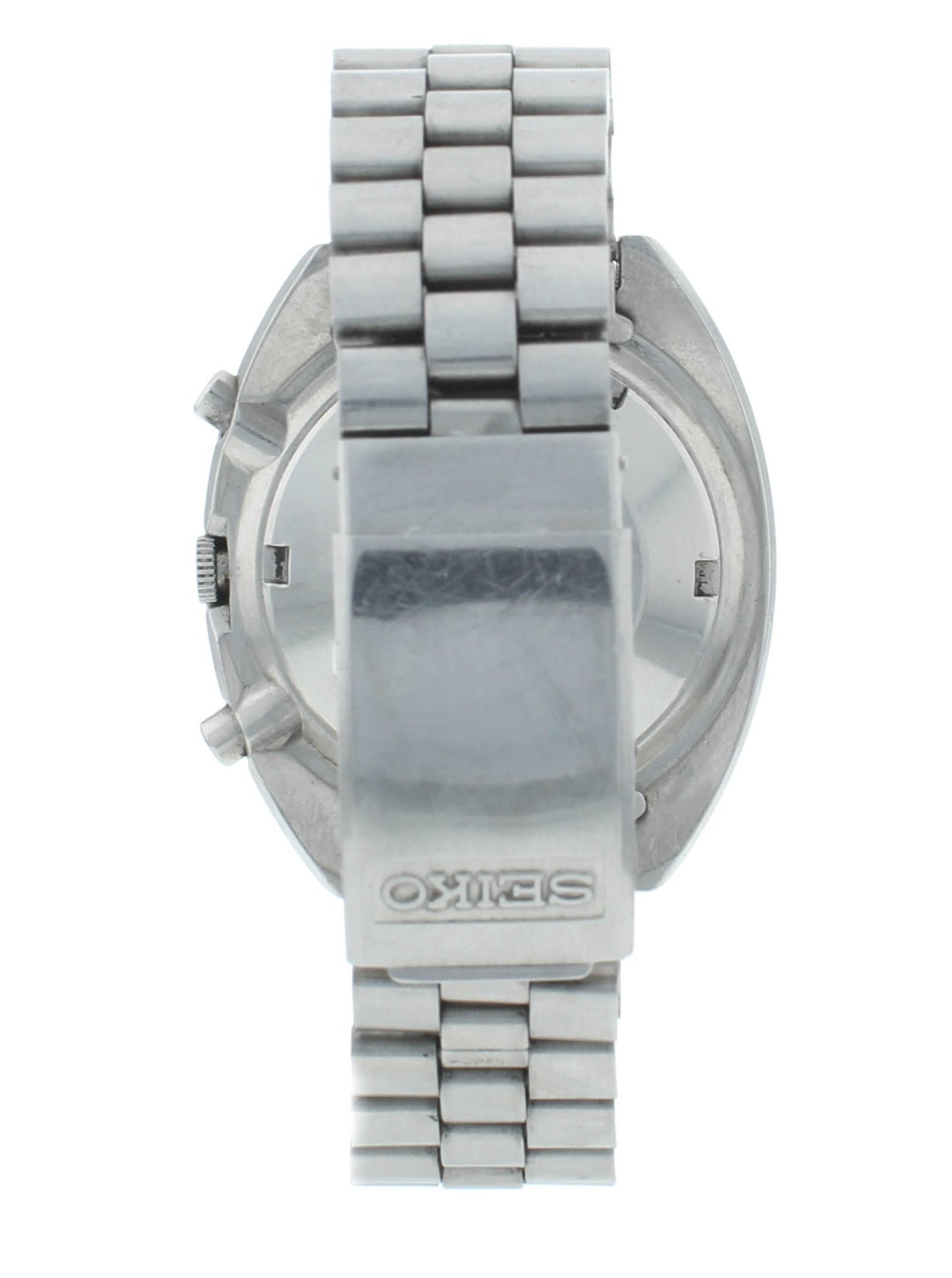 Seiko 6139 Chrono 41mm Automatic Poge Silver Dial Vintage Men's Watch 6139-7070