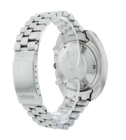 Seiko 6139 Chrono 41mm Automatic Poge Silver Dial Vintage Men's Watch 6139-7070