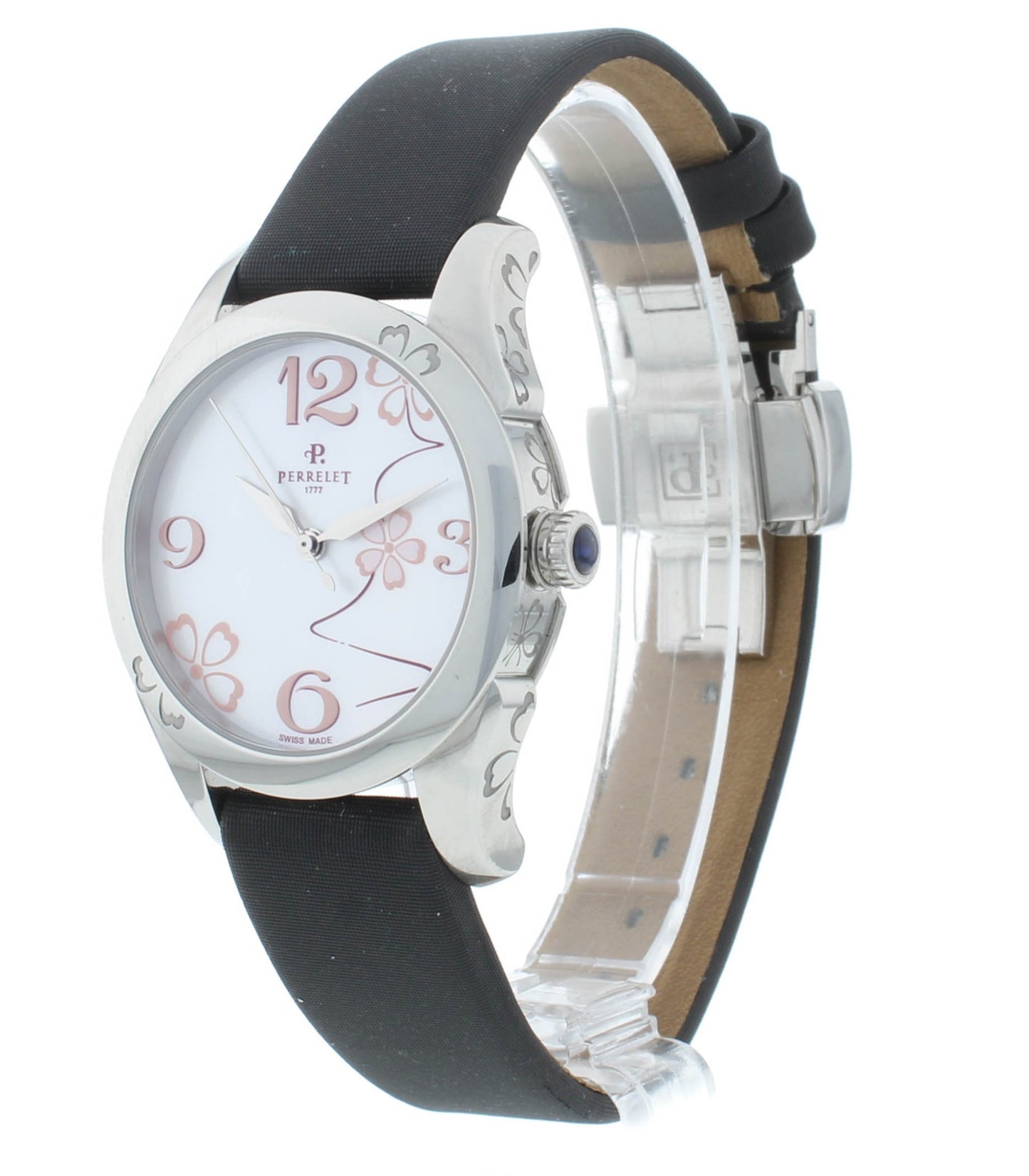 Perrelet Diamond Flower White MOP Dial 32mm Automatic Ladies Watch A2025/1