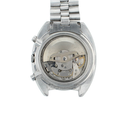 Seiko 6139 Chrono 41mm Automatic Poge Silver Dial Vintage Men's Watch 6139-7070
