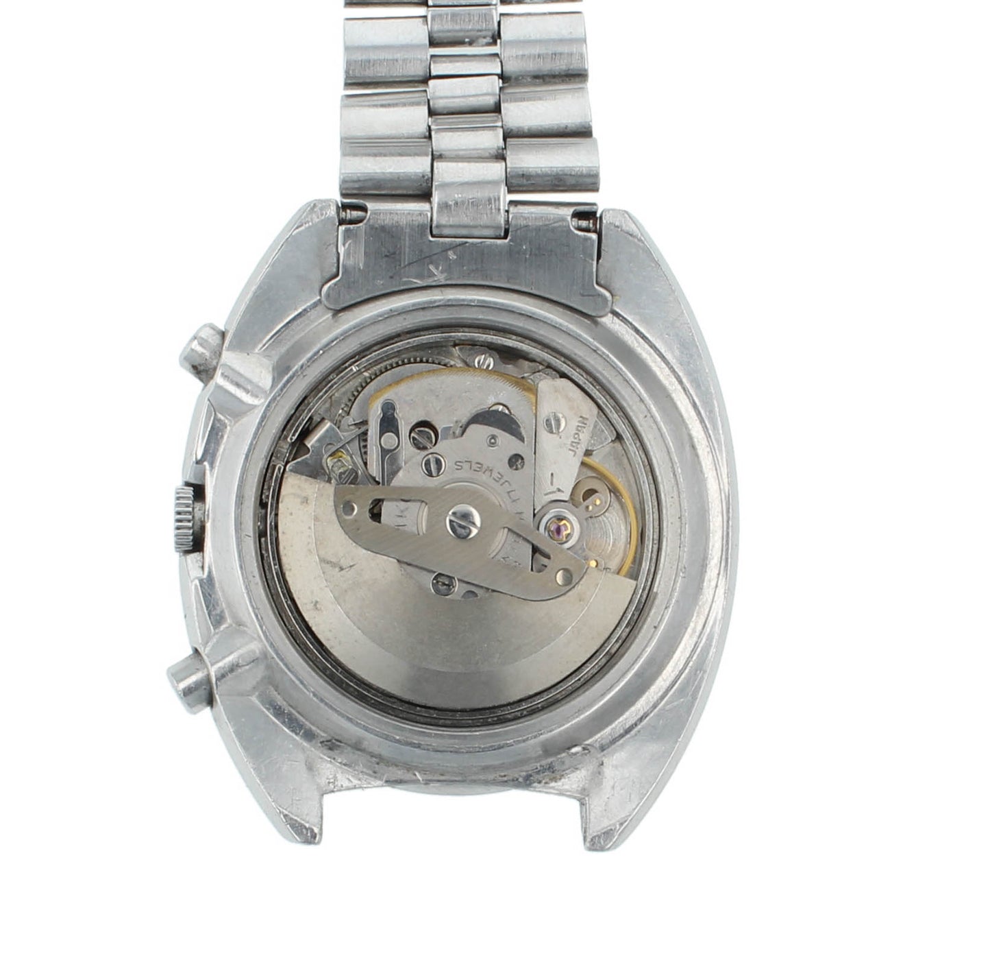 Seiko 6139 Chrono 41mm Automatic Poge Silver Dial Vintage Men's Watch 6139-7070