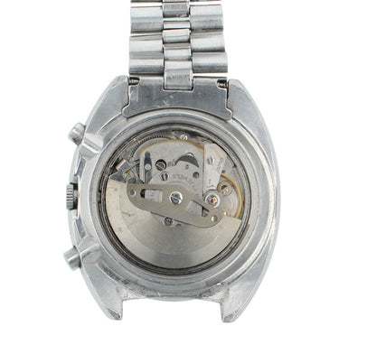 Seiko 6139 Chrono 41mm Automatic Poge Silver Dial Vintage Men's Watch 6139-7070