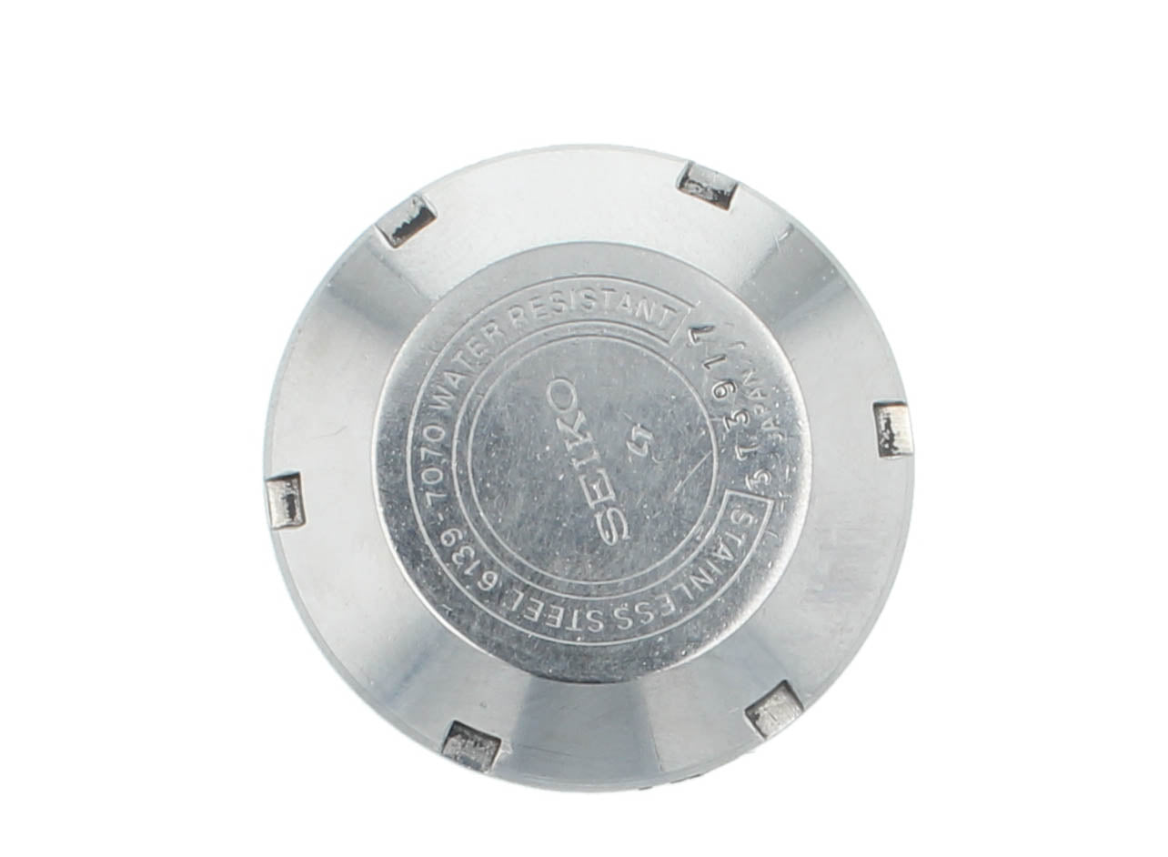 Seiko 6139 Chrono 41mm Automatic Poge Silver Dial Vintage Men's Watch 6139-7070