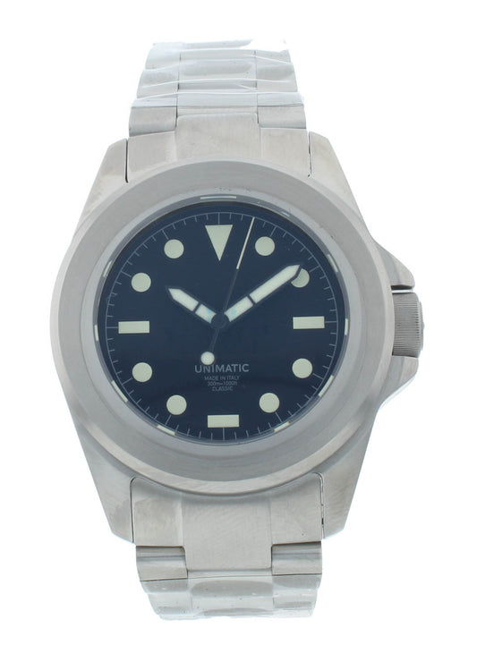 Unimatic Modello Quattro 40mm Automatic Black Dial Men's Watch UC4-UBK