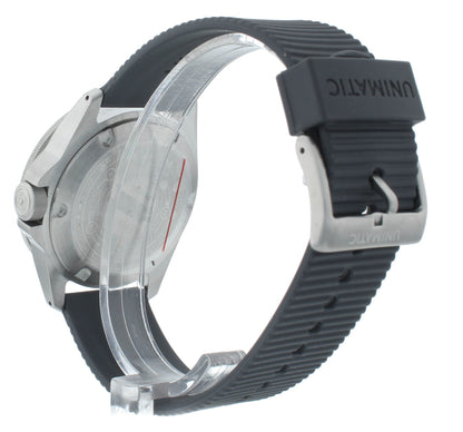 Unimatic Modello Uno 40mm Automatic Rubber Strap Black Dial Men's Watch U1S-PD3