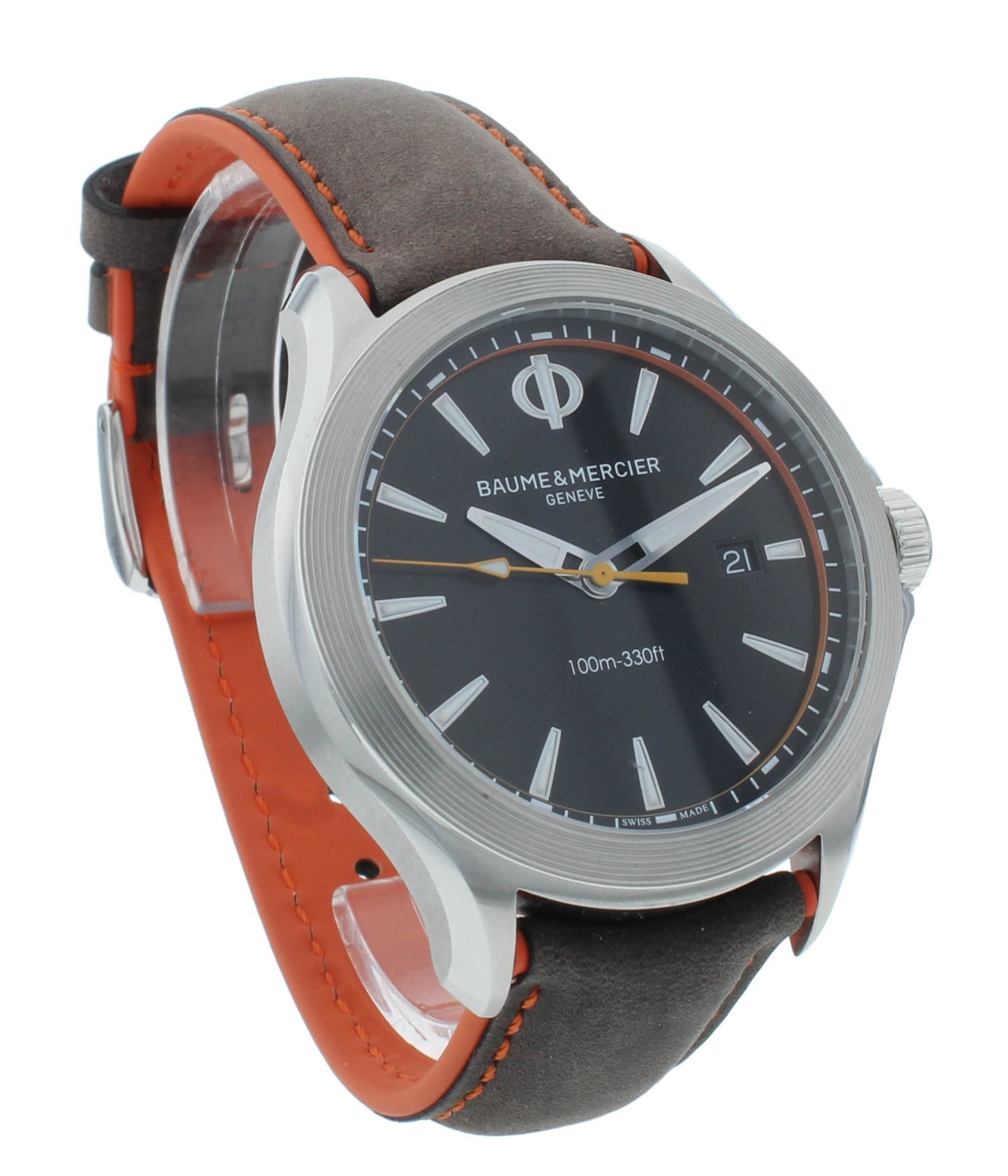 Baume & Mercier Clifton Club Black Dial 42mm Quartz Men's Watch M0A10411