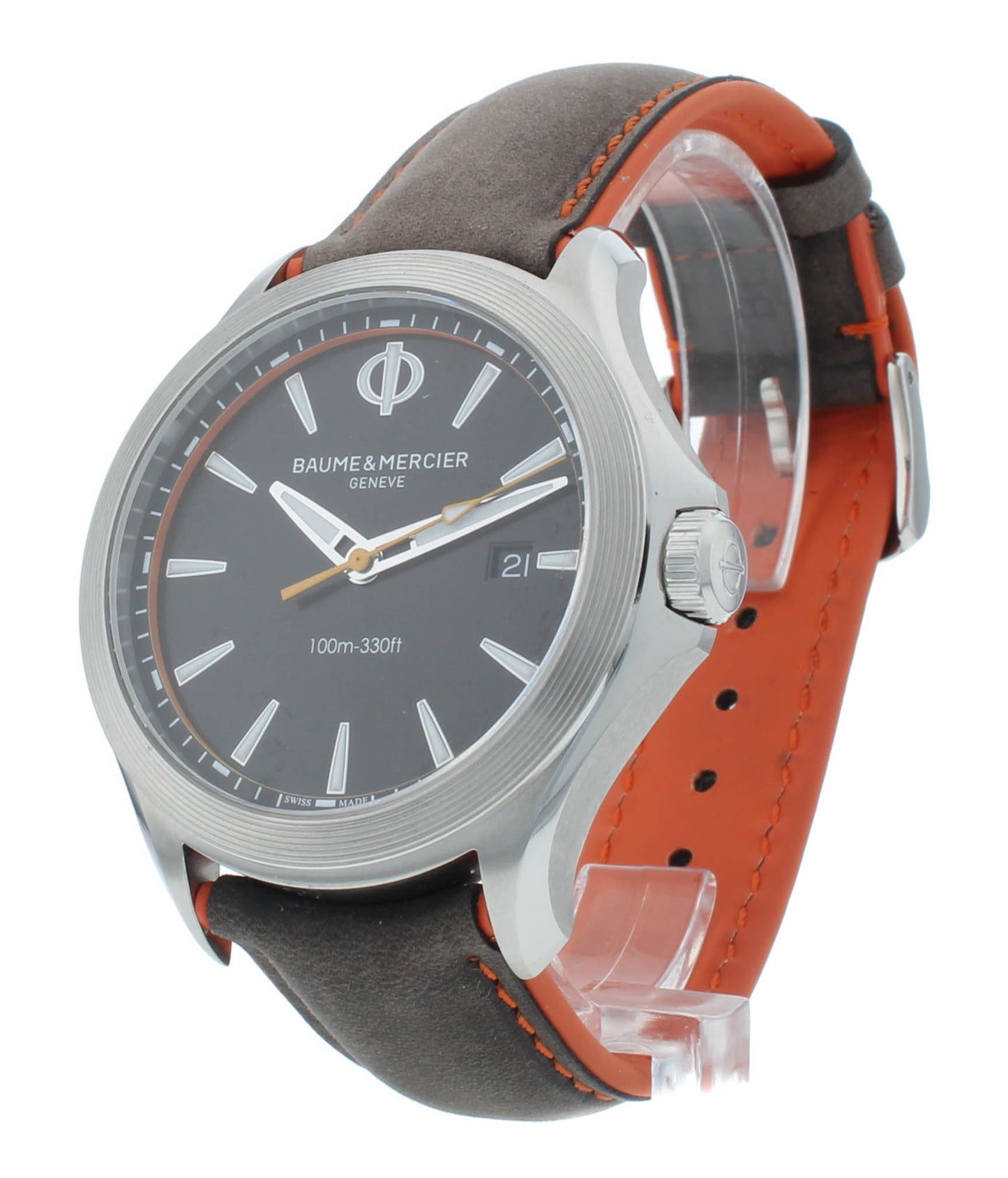 Baume & Mercier Clifton Club Black Dial 42mm Quartz Men's Watch M0A10411