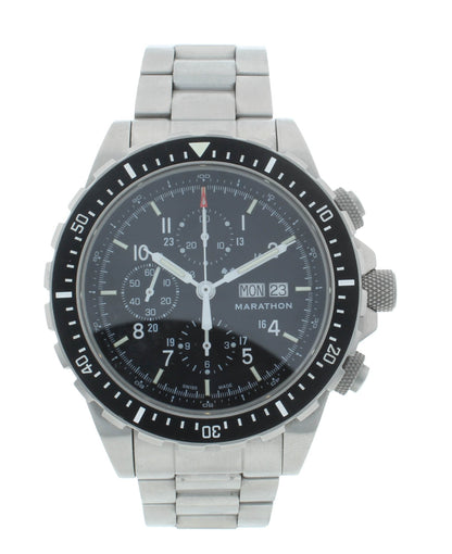 Marathon CSAR 46mm Automatic Chronograph Black Dial Men’s Watch