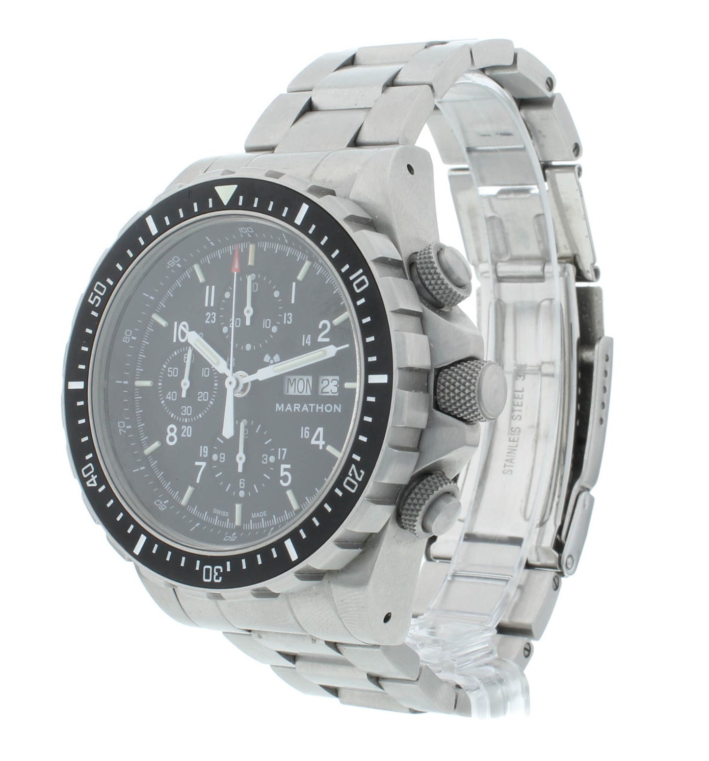 Marathon CSAR 46mm Automatic Chronograph Black Dial Men’s Watch