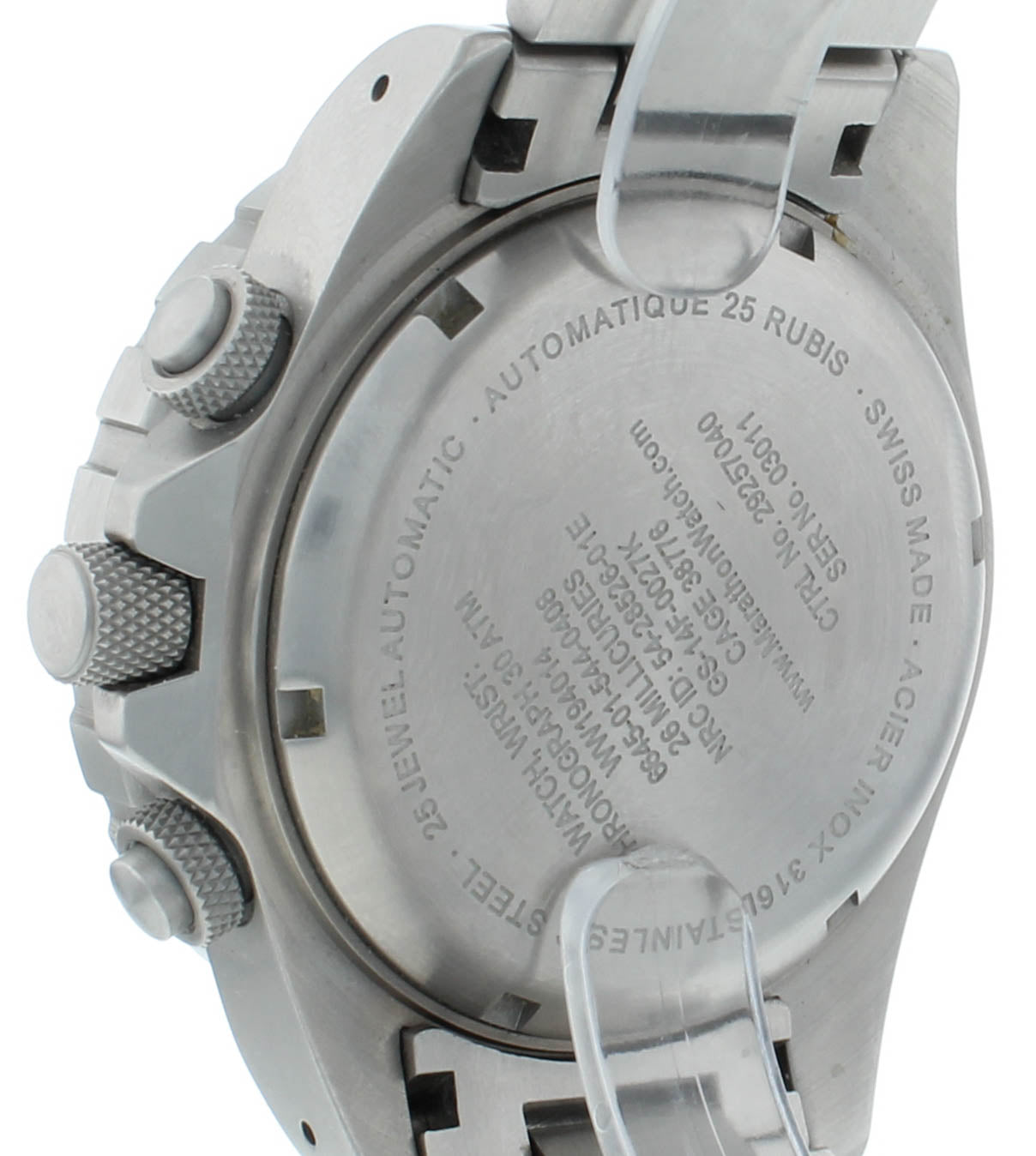 Marathon CSAR 46mm Automatic Chronograph Black Dial Men’s Watch