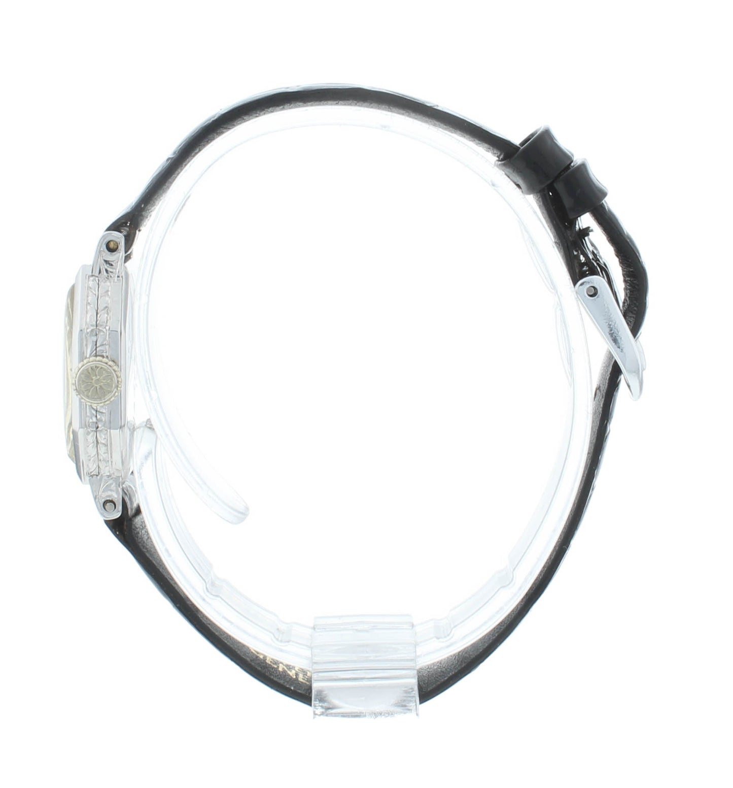 Tiffany & Co. Vintage Manual 18k White Gold Octagonal 23mm Ladies Watch