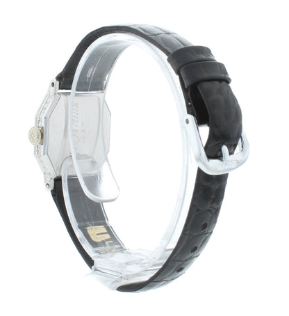 Tiffany & Co. Vintage Manual 18k White Gold Octagonal 23mm Ladies Watch