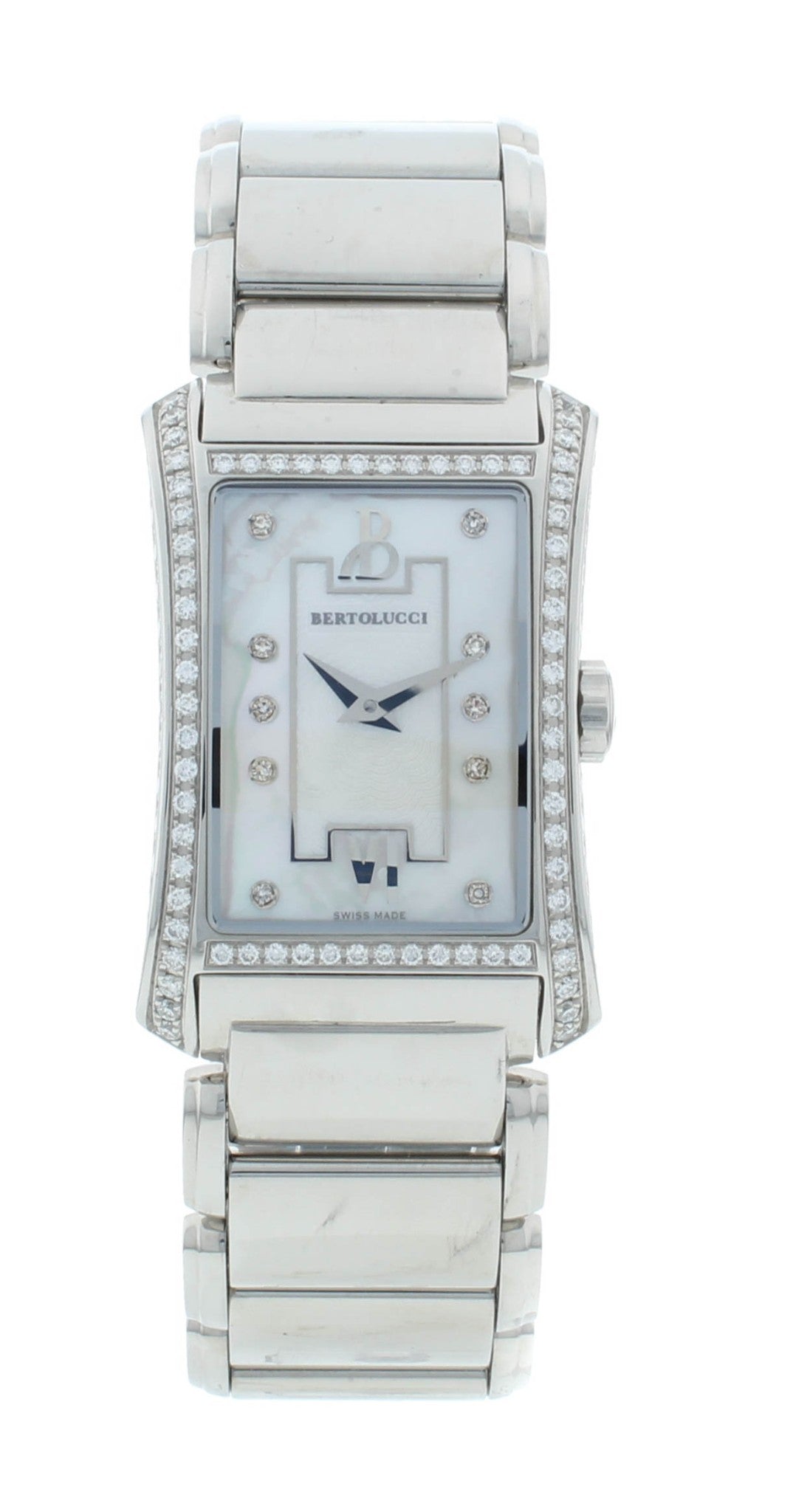 Bertolucci Fascino 23mm Quartz White Diamond Dial Ladies Watch 913.55.41.A.671