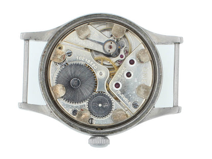 Omega W.W.W. 35mm Manual Black Dial Vintage Stainless Steel Men's Watch