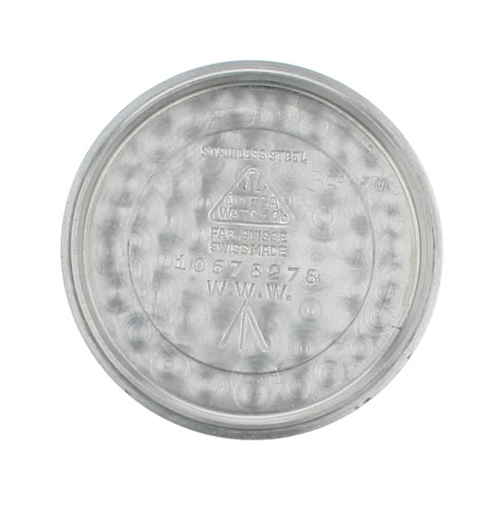 Omega W.W.W. 35mm Manual Black Dial Vintage Stainless Steel Men's Watch