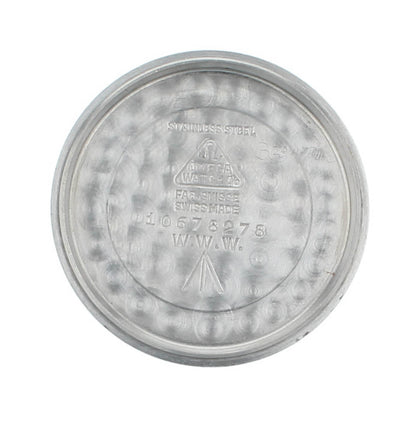 Omega W.W.W. 35mm Manual Black Dial Vintage Stainless Steel Men's Watch