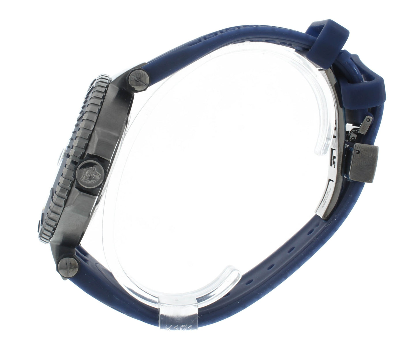 Versace V-Race Diver Blue Dial 46mm Rubber Strap Quartz Men's Watch VAK02 0016