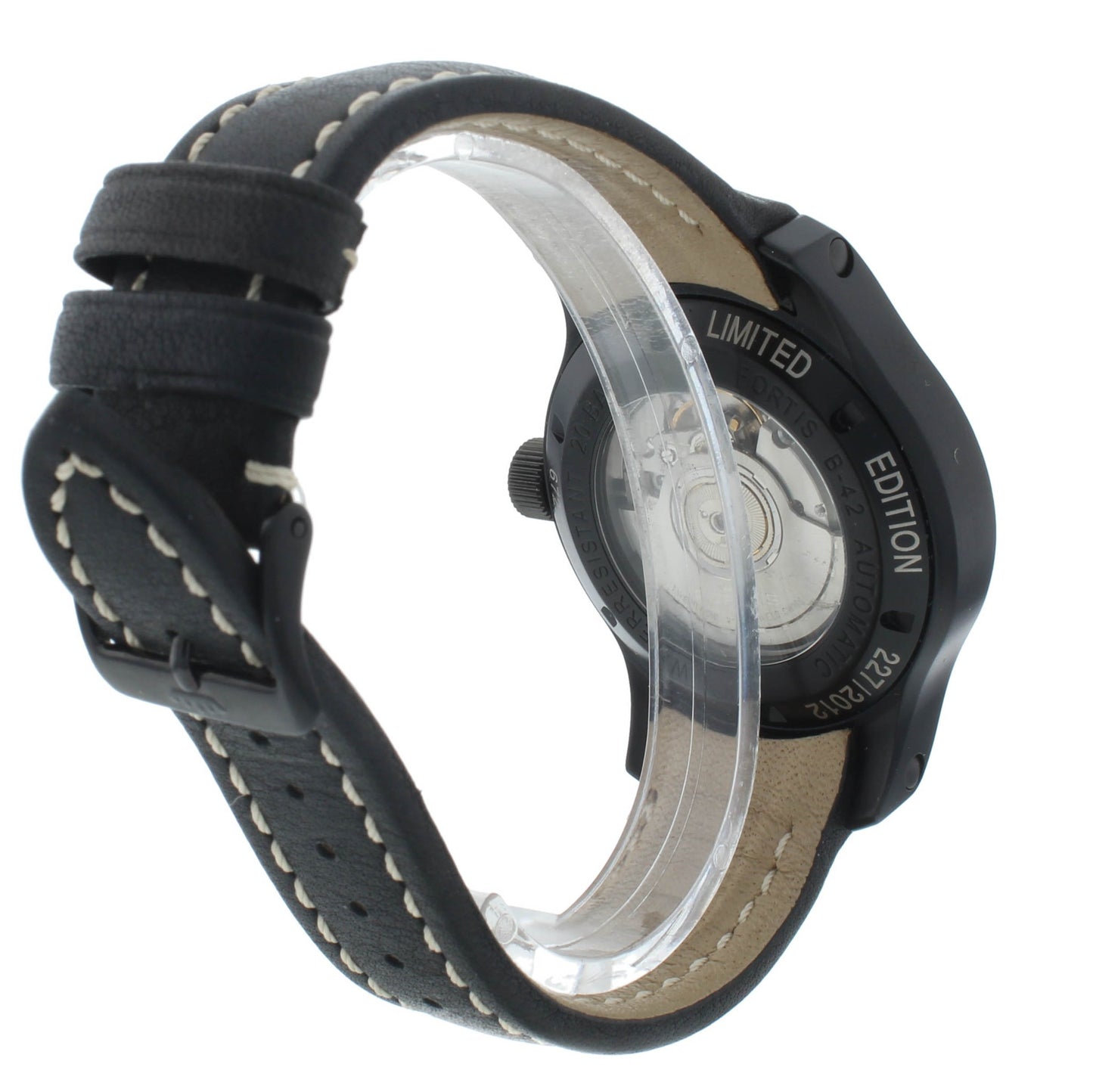 Fortis B-42 Cockpit 42mm Automatic Black & White Dial GMT Men's Watch 6721811