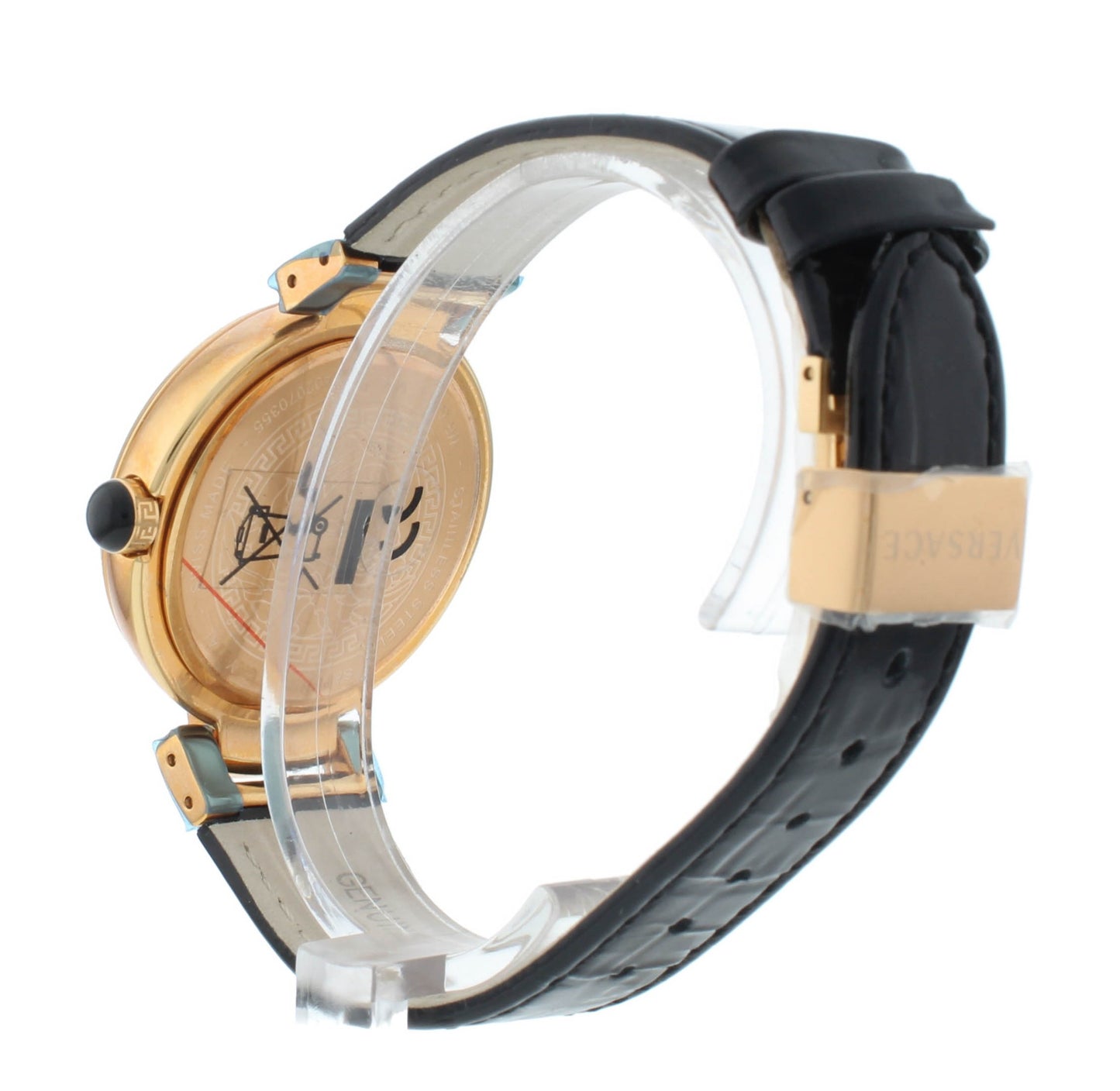 Pre-Owned Versace Leda Quartz Black MOP Dial 38mm Men's Watch VNC04 0014