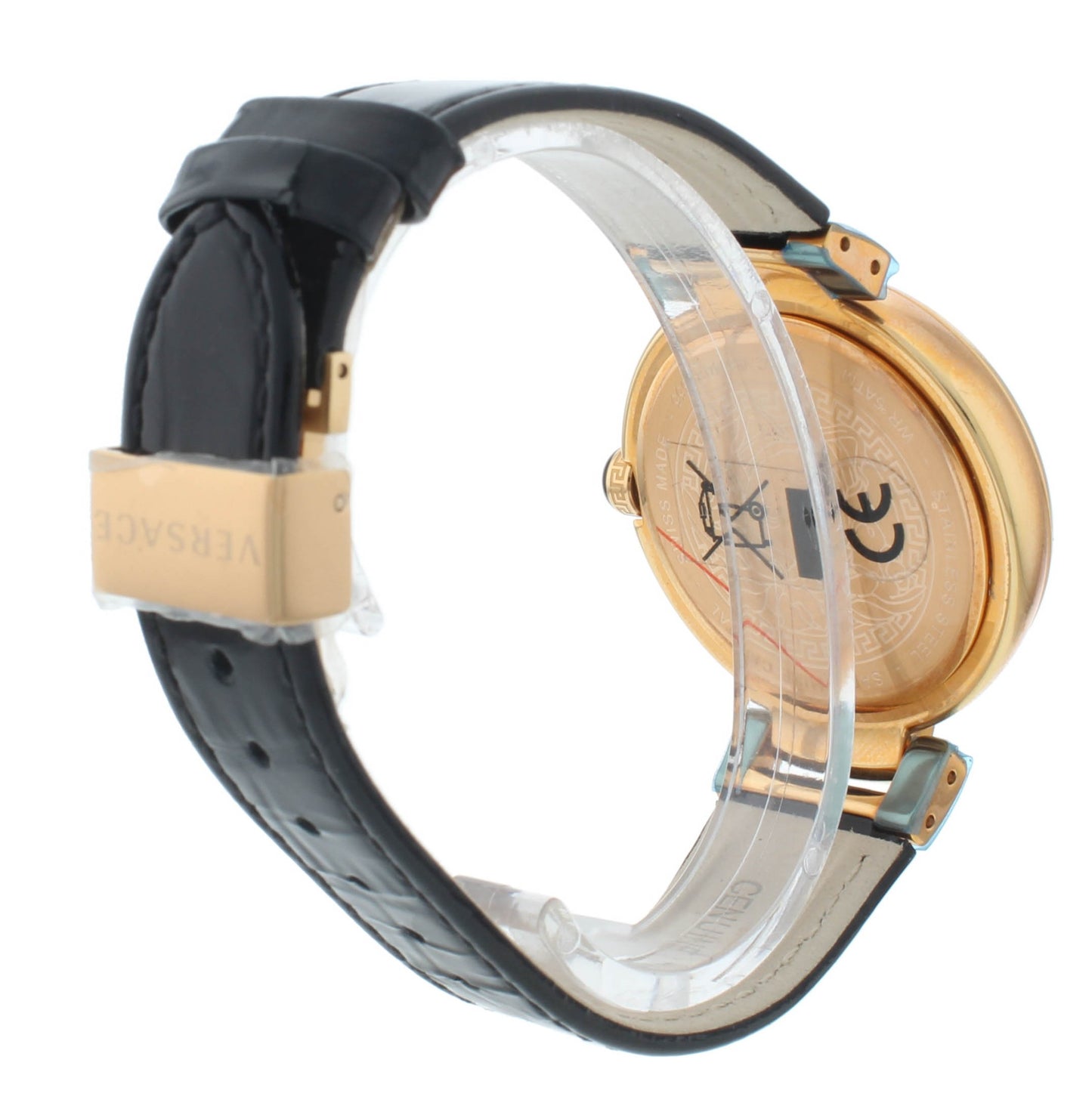 Pre-Owned Versace Leda Quartz Black MOP Dial 38mm Men's Watch VNC04 0014