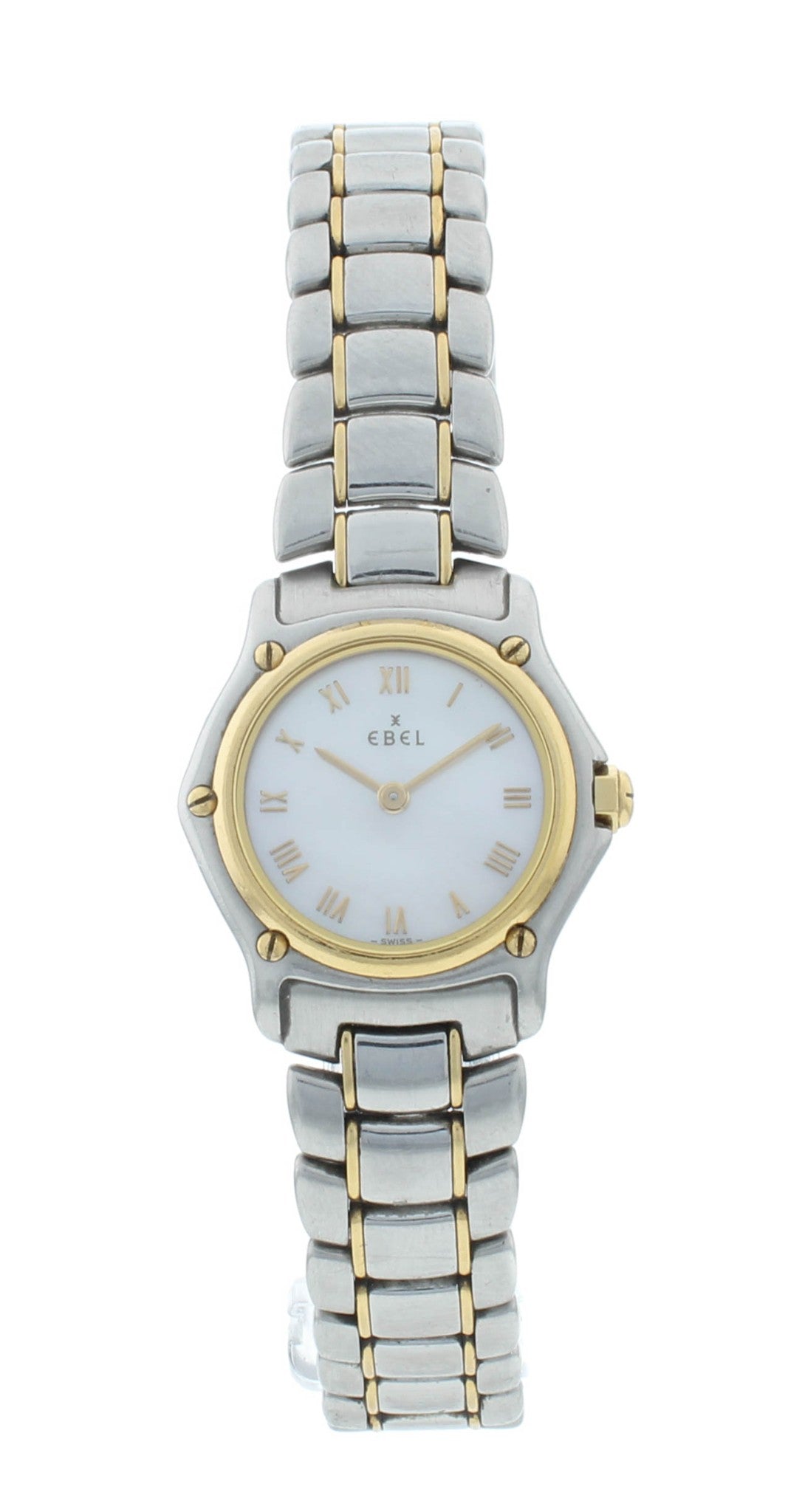 Ebel Classic Wave 23mm Quartz MOP Dial Steel & Yellow Gold Ladies Watch 1057901