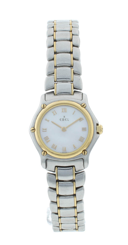 Ebel Classic Wave 23mm Quartz MOP Dial Steel & Yellow Gold Ladies Watch 1057901
