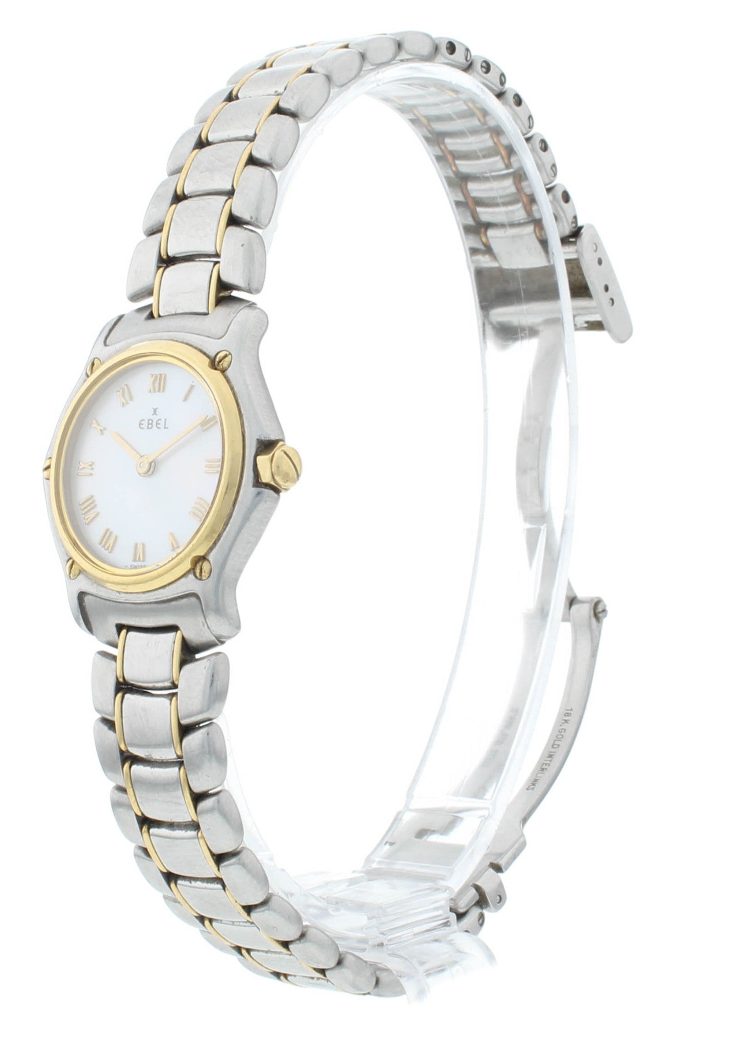 Ebel Classic Wave 23mm Quartz MOP Dial Steel & Yellow Gold Ladies Watch 1057901