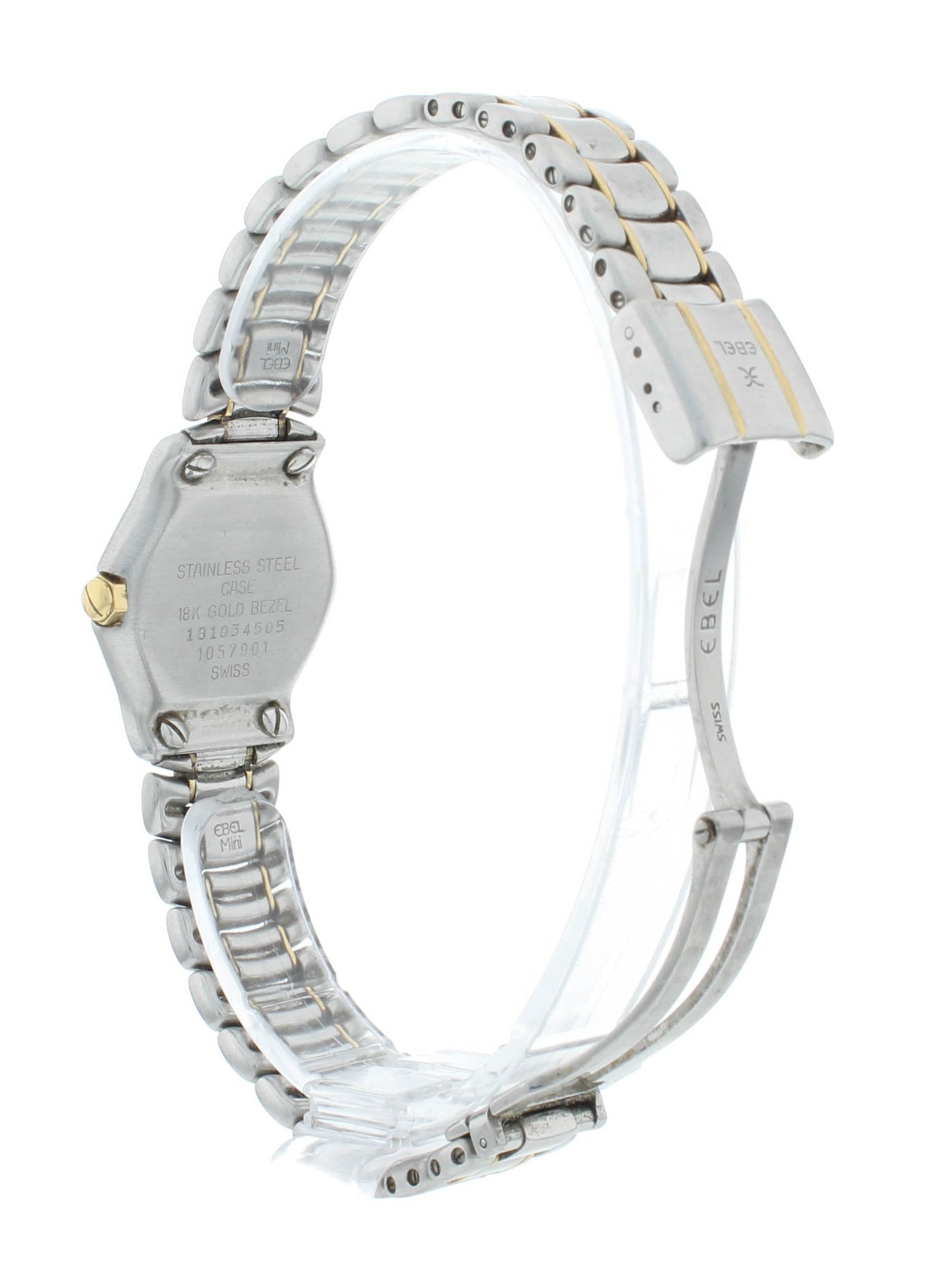 Ebel Classic Wave 23mm Quartz MOP Dial Steel & Yellow Gold Ladies Watch 1057901