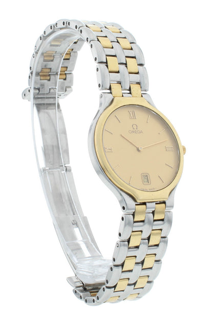 Omega De Ville 32mm Quartz Steel & Yellow Gold Vintage Men's Watch 4230.13.00