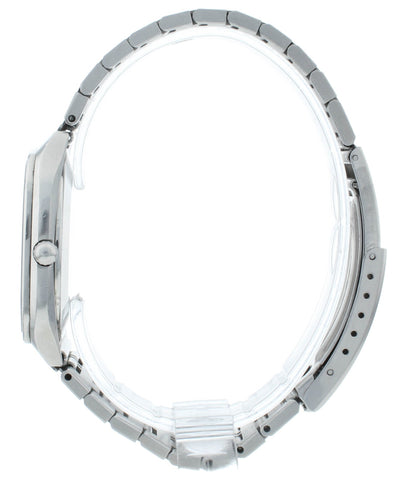 Baume & Mercier Vintage Gray Dial 36mm Stainless Steel Quartz Men's Watch 4100