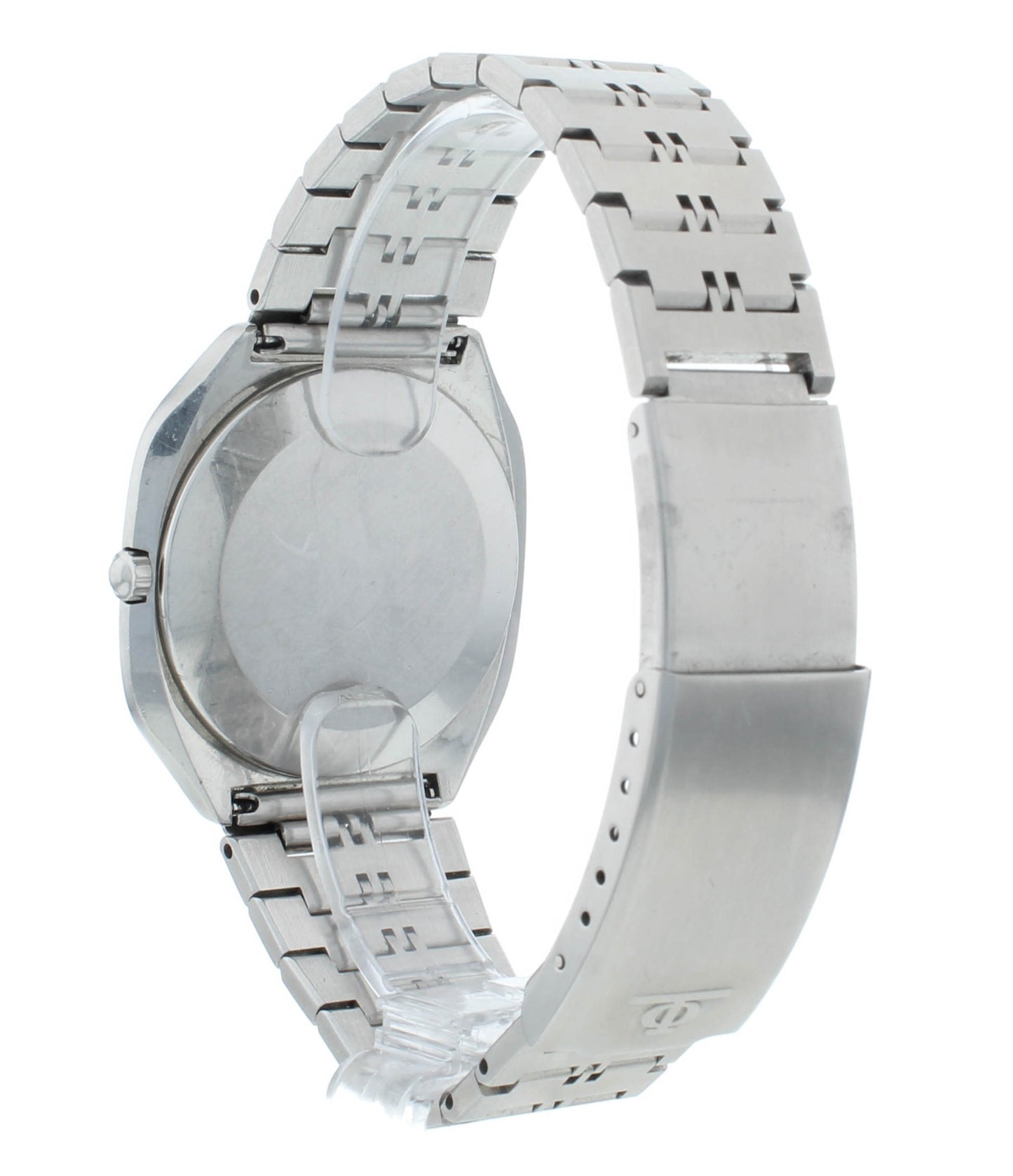 Baume & Mercier Vintage Gray Dial 36mm Stainless Steel Quartz Men's Watch 4100