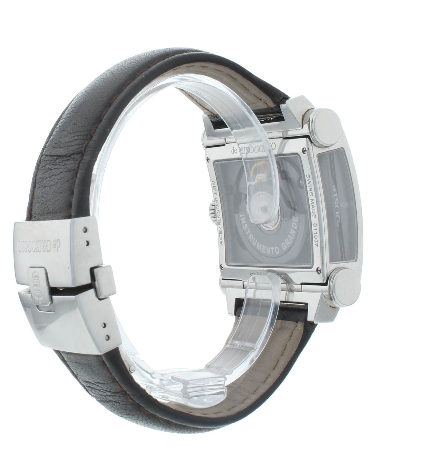 De Grisogono Instrumento Grande 36x47mm Automatic Silver Dial Men's Watch N01