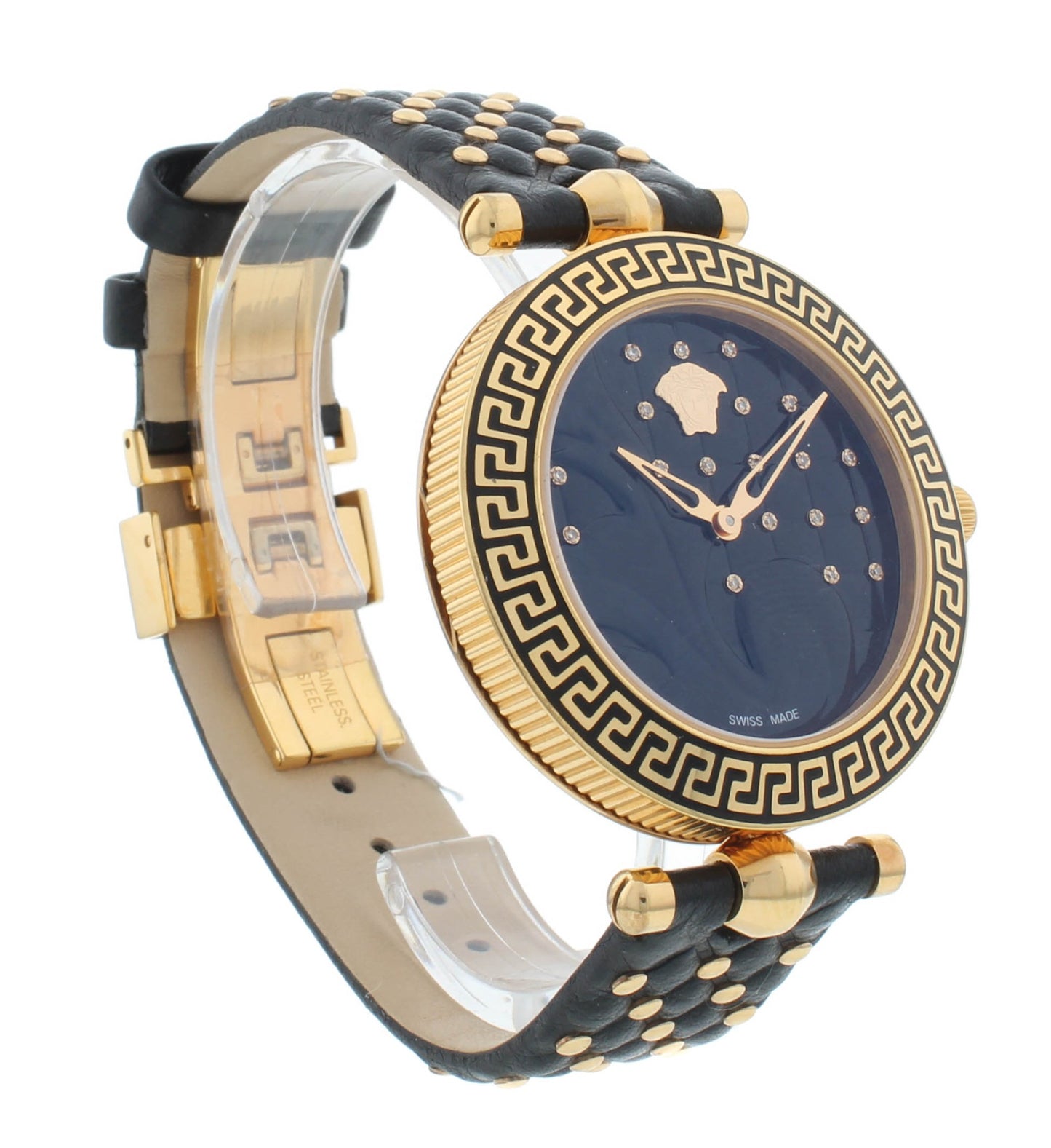 Pre-Owned Versace Revive Black Dial Quartz 40mm Quartz Men's Watch VK707 0013