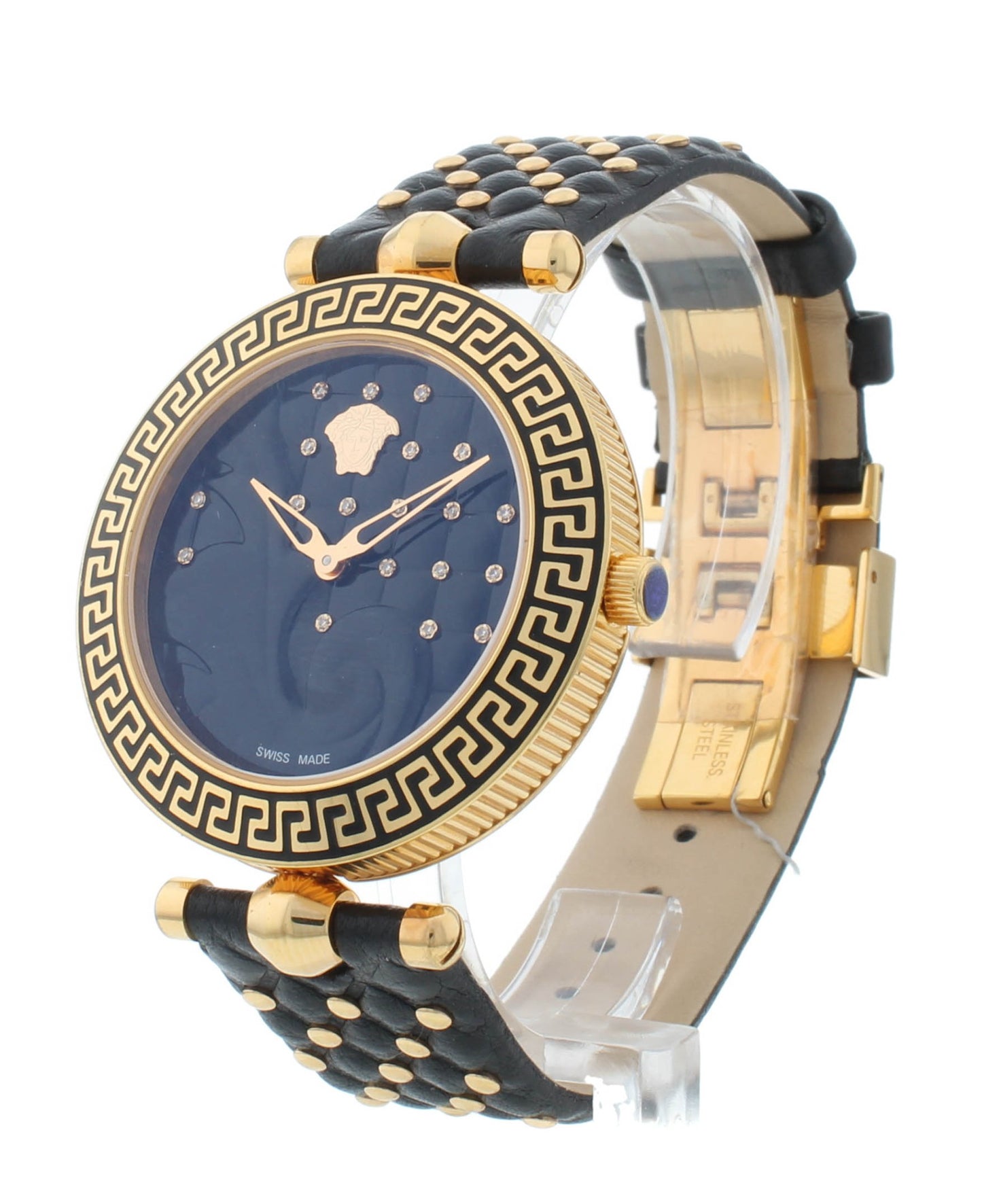 Pre-Owned Versace Revive Black Dial Quartz 40mm Quartz Men's Watch VK707 0013