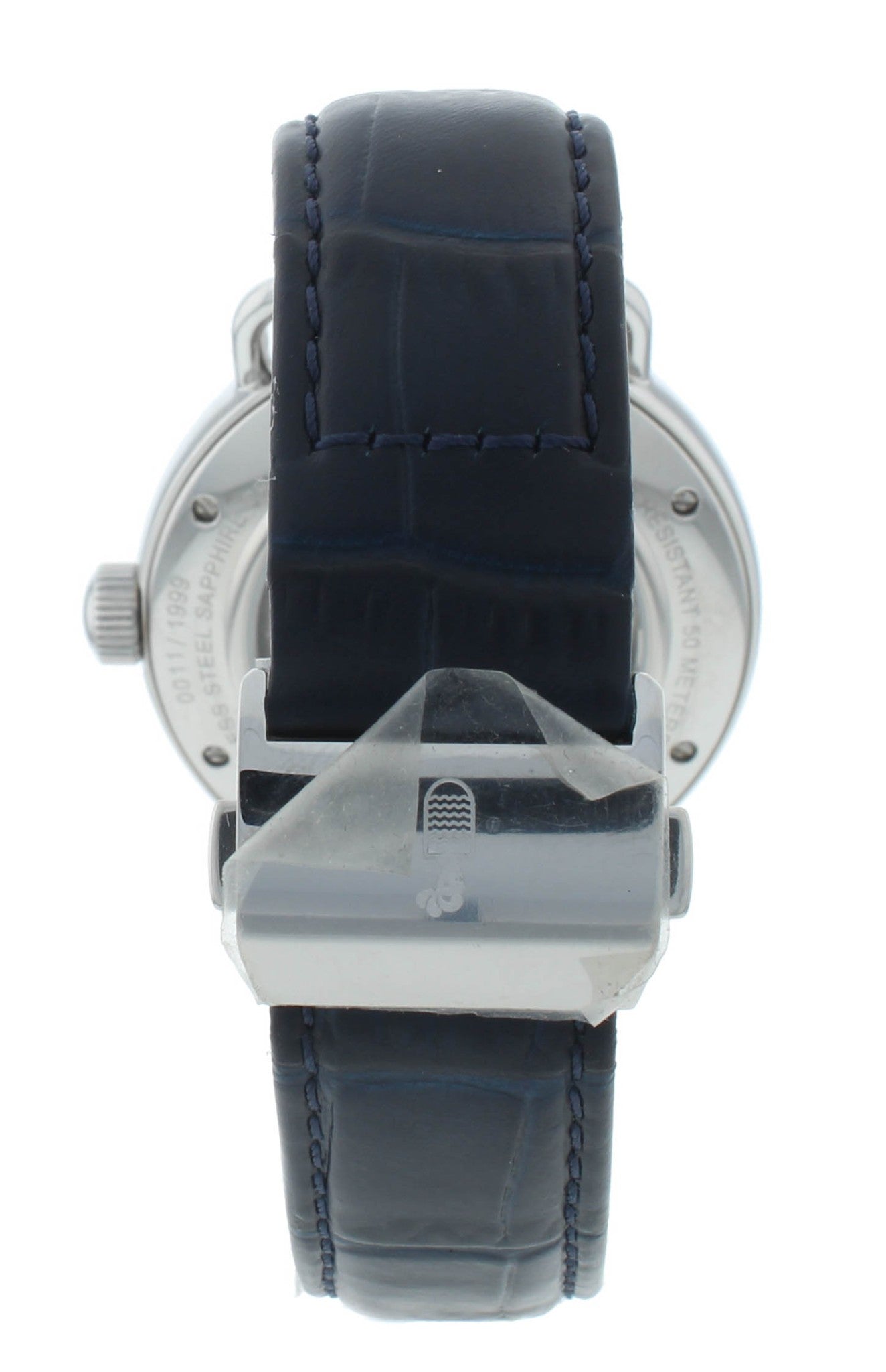 Colomer & Son 41mm Automatic Silver Dial Blue Leather Strap Men's Watch CSN05