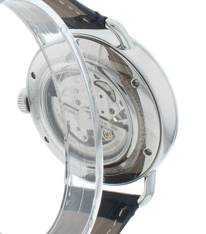 Colomer & Son 41mm Automatic Silver Dial Blue Leather Strap Men's Watch CSN05