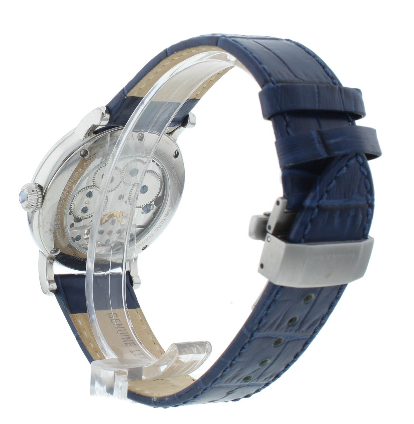 Colomer & Son 42mm Manual Hand Wind Tourbillon Blue Strap Men's Watch CS15