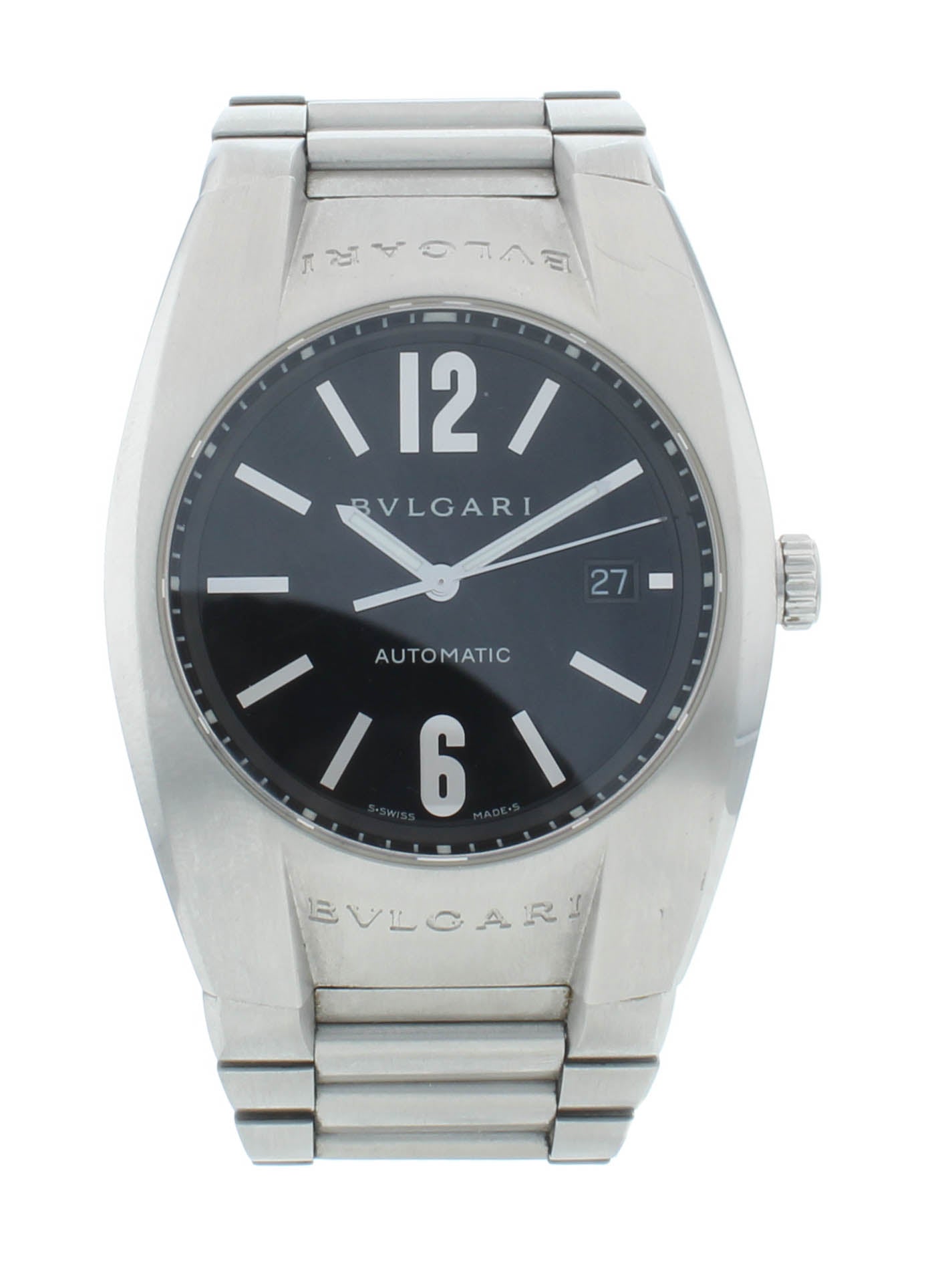 Bvlgari Ergon 40mm Automatic Black Dial Stainless Steel Men's Watch EG40BSSD