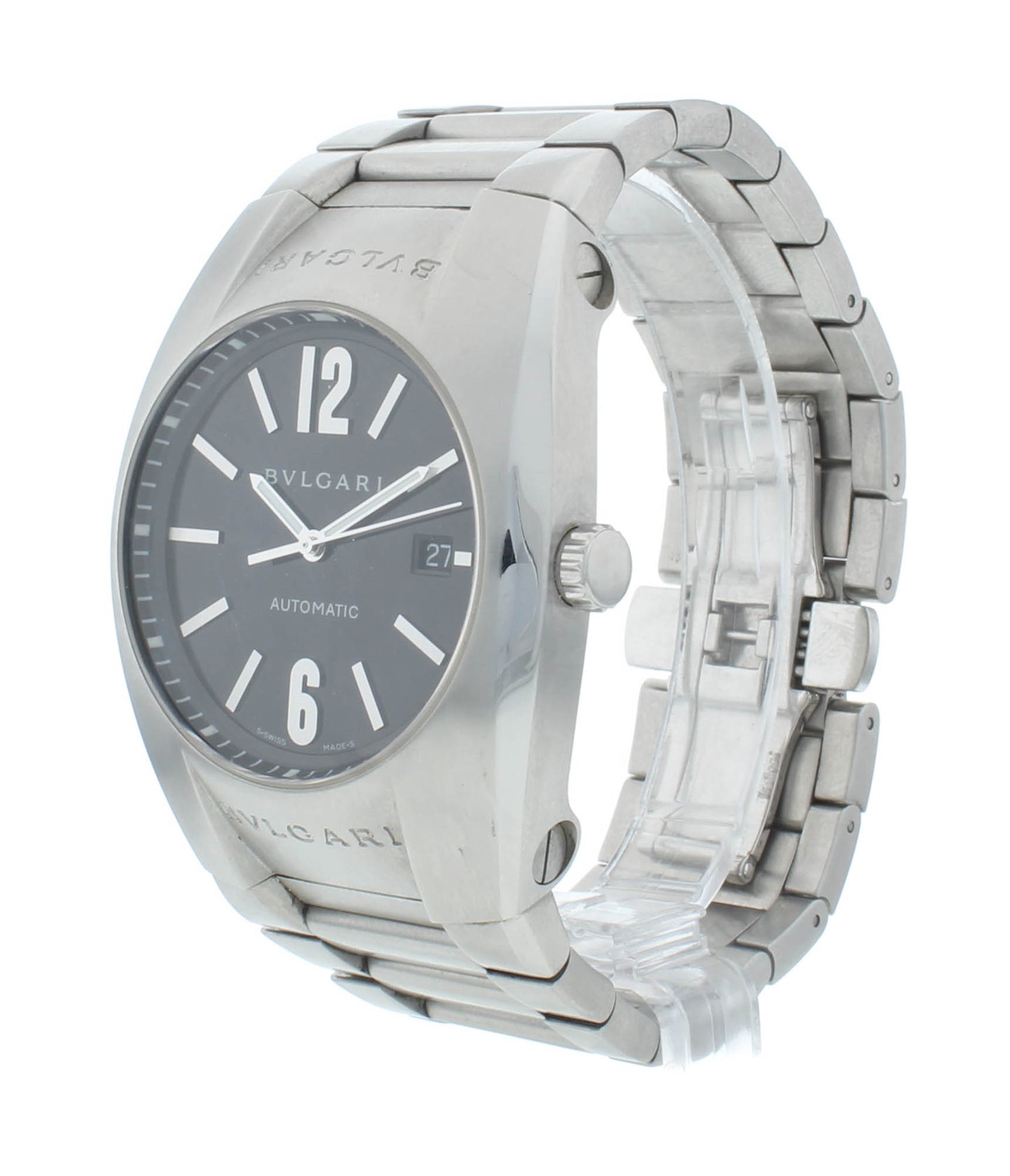 Bvlgari Ergon 40mm Automatic Black Dial Stainless Steel Men's Watch EG40BSSD