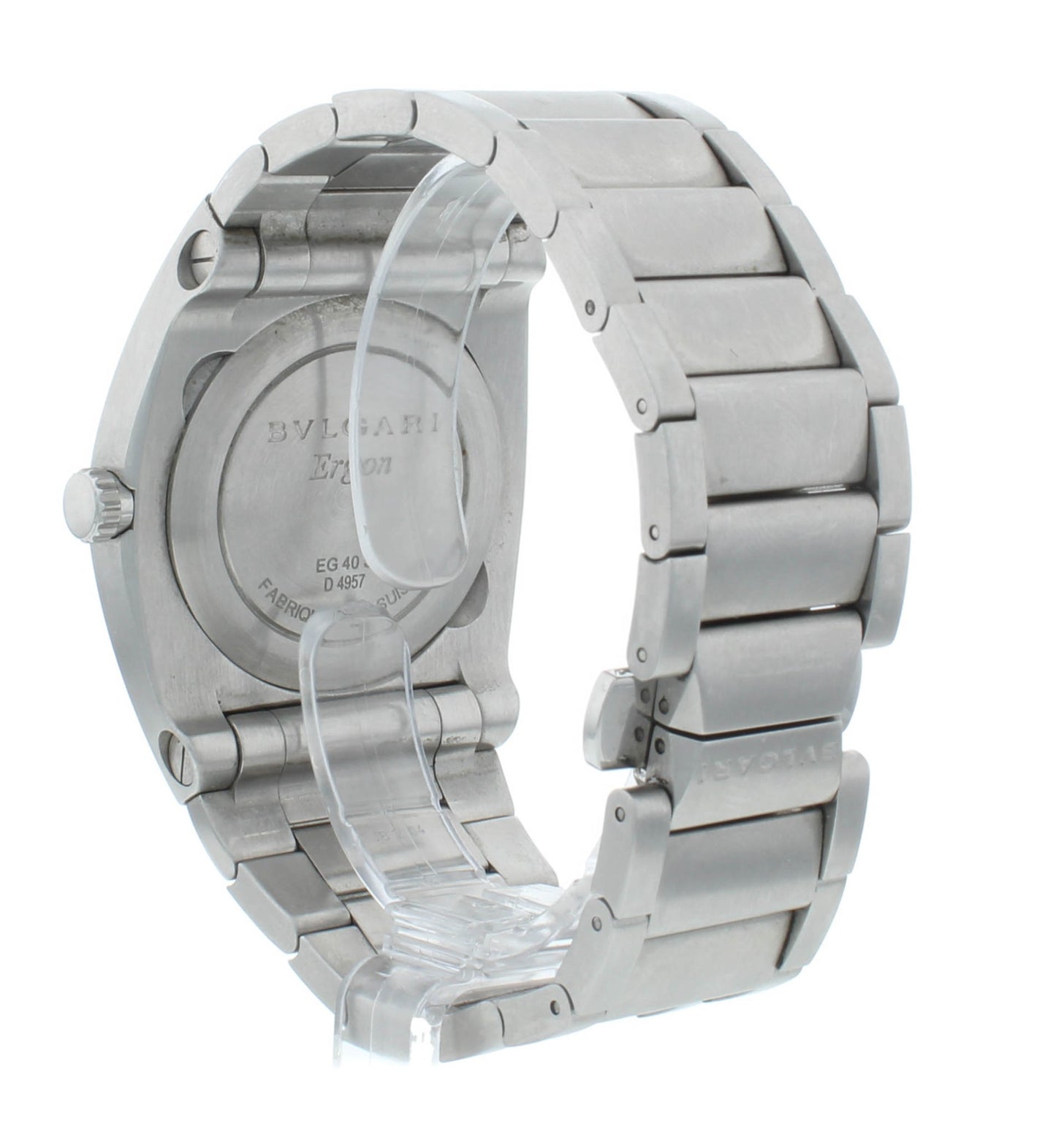 Bvlgari Ergon 40mm Automatic Black Dial Stainless Steel Men's Watch EG40BSSD