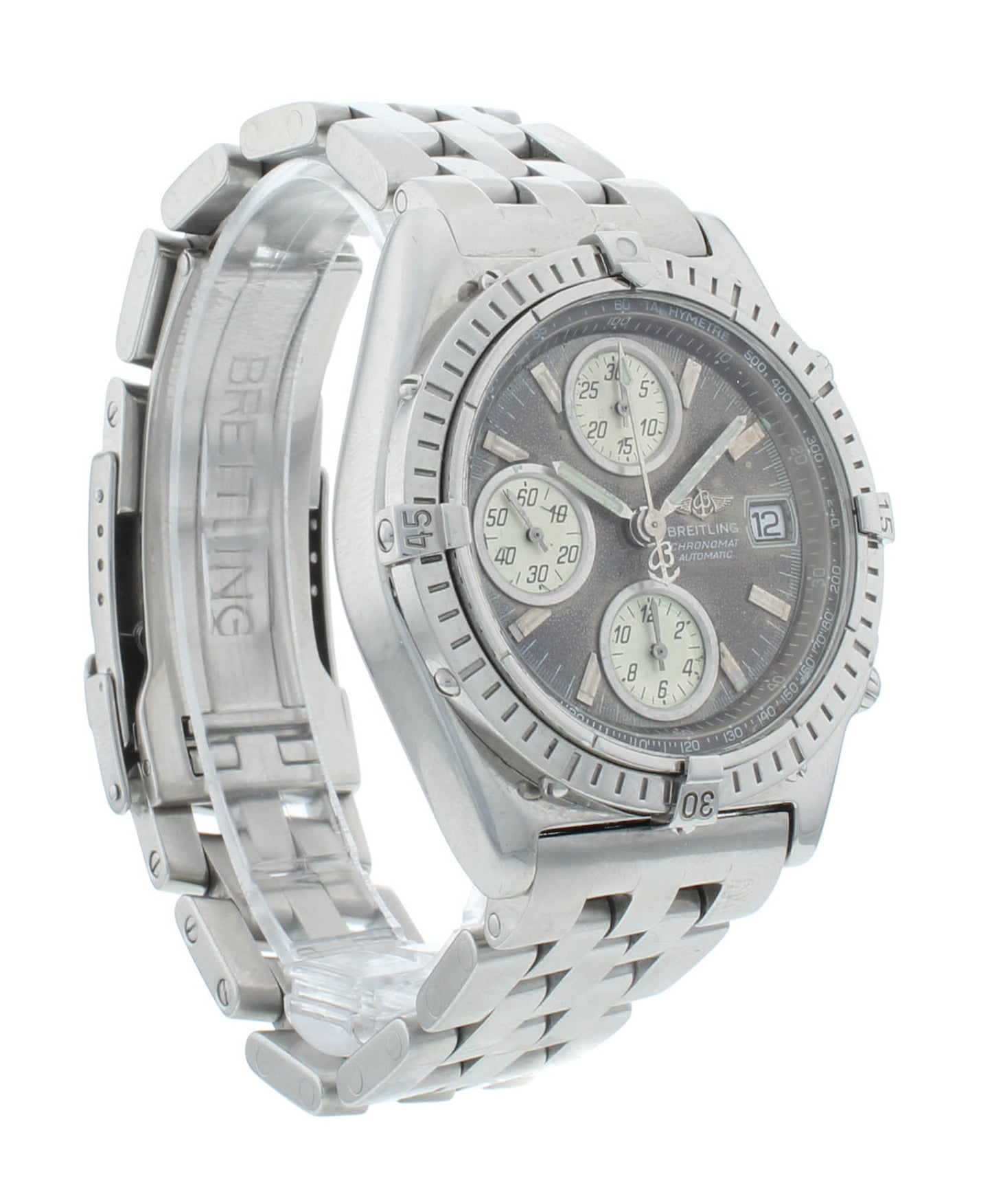 Breitling Chronomat 39mm Automatic Chronograph Gray Dial Men's Watch A13050.1