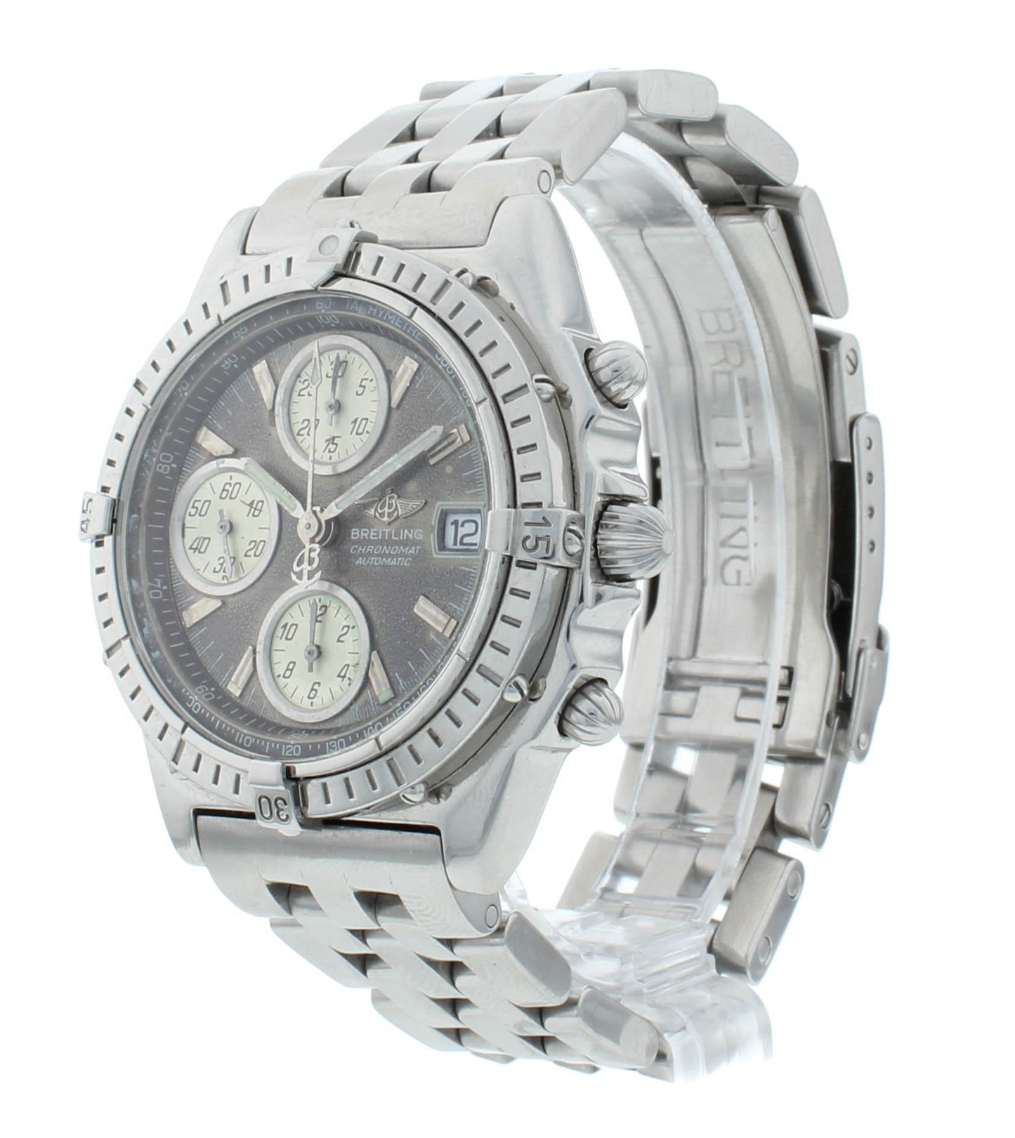 Breitling Chronomat 39mm Automatic Chronograph Gray Dial Men's Watch A13050.1